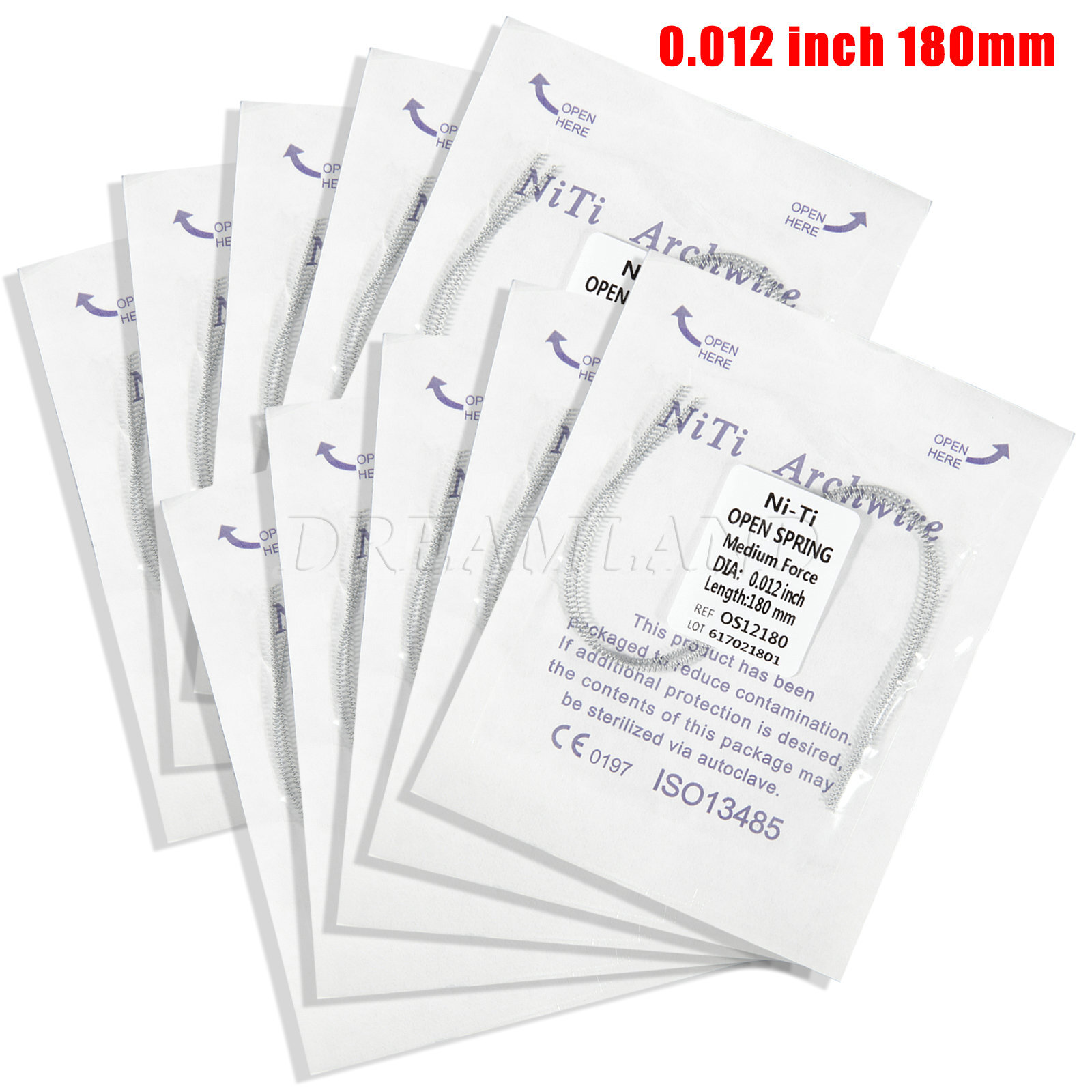 Orthodontic Sale Ortho Niti Open Coil Spring 0.010/0.012*180mm 2PCS/Pack