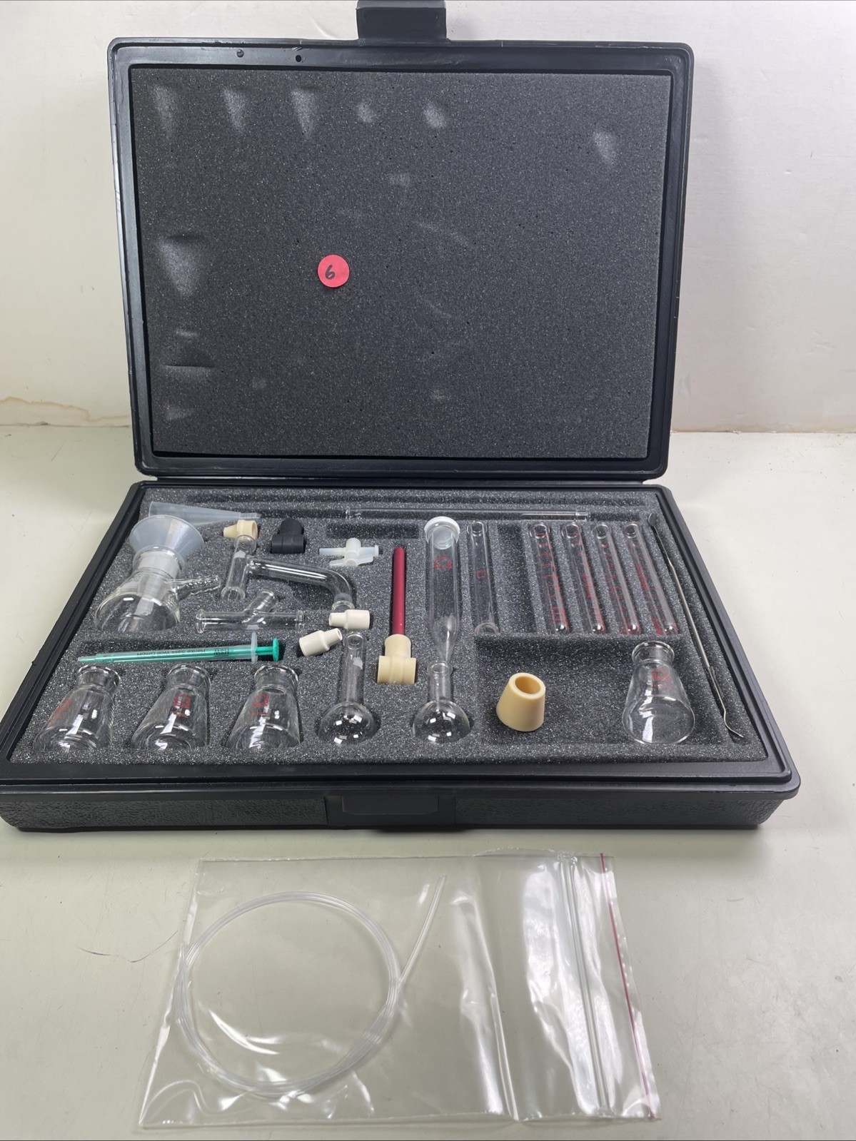 USED Kontes Microflex Williamson K-748000-0000 Chemistry Kit 16pc Glass + More 6