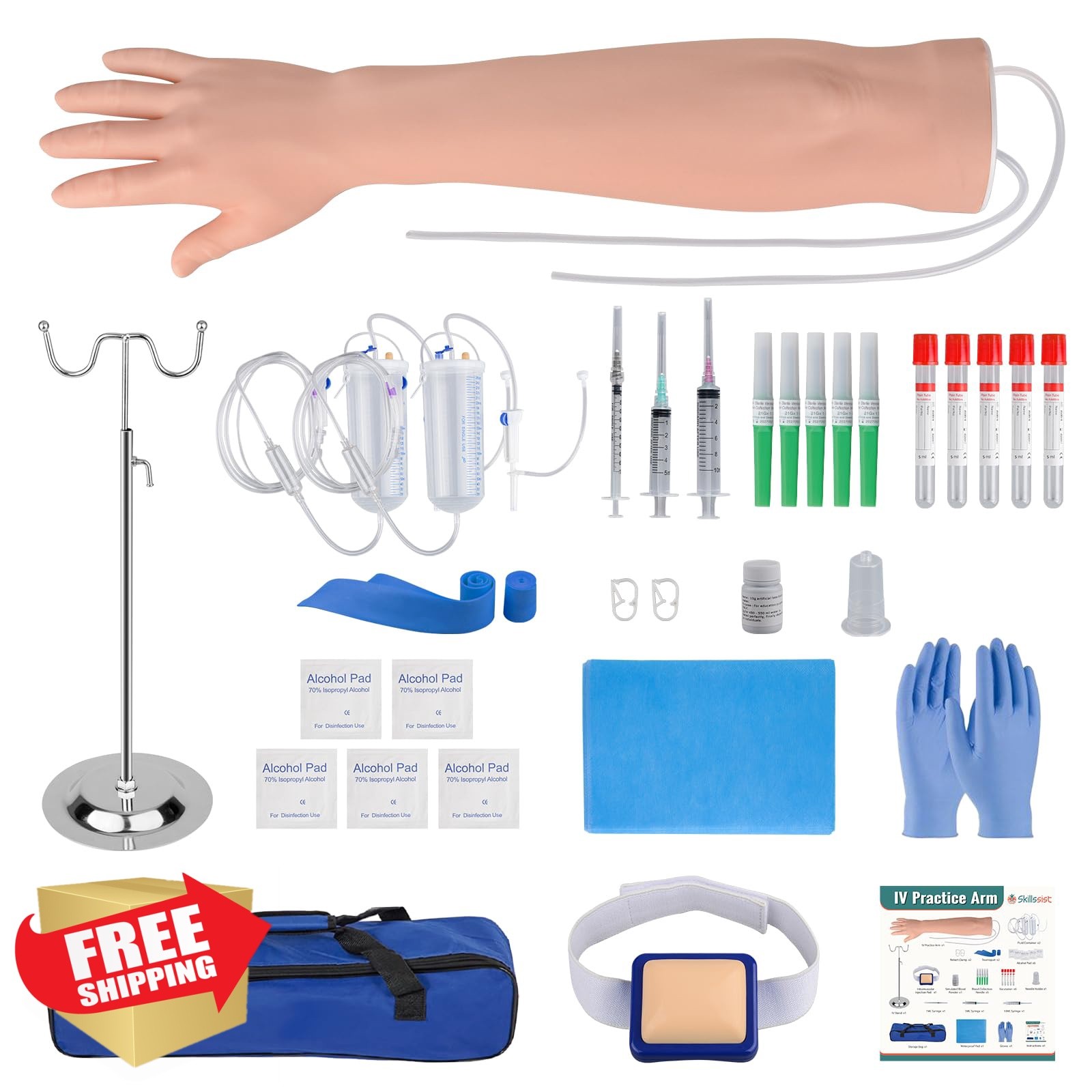 Skillssist Phlebotomy IV Practice Arm White