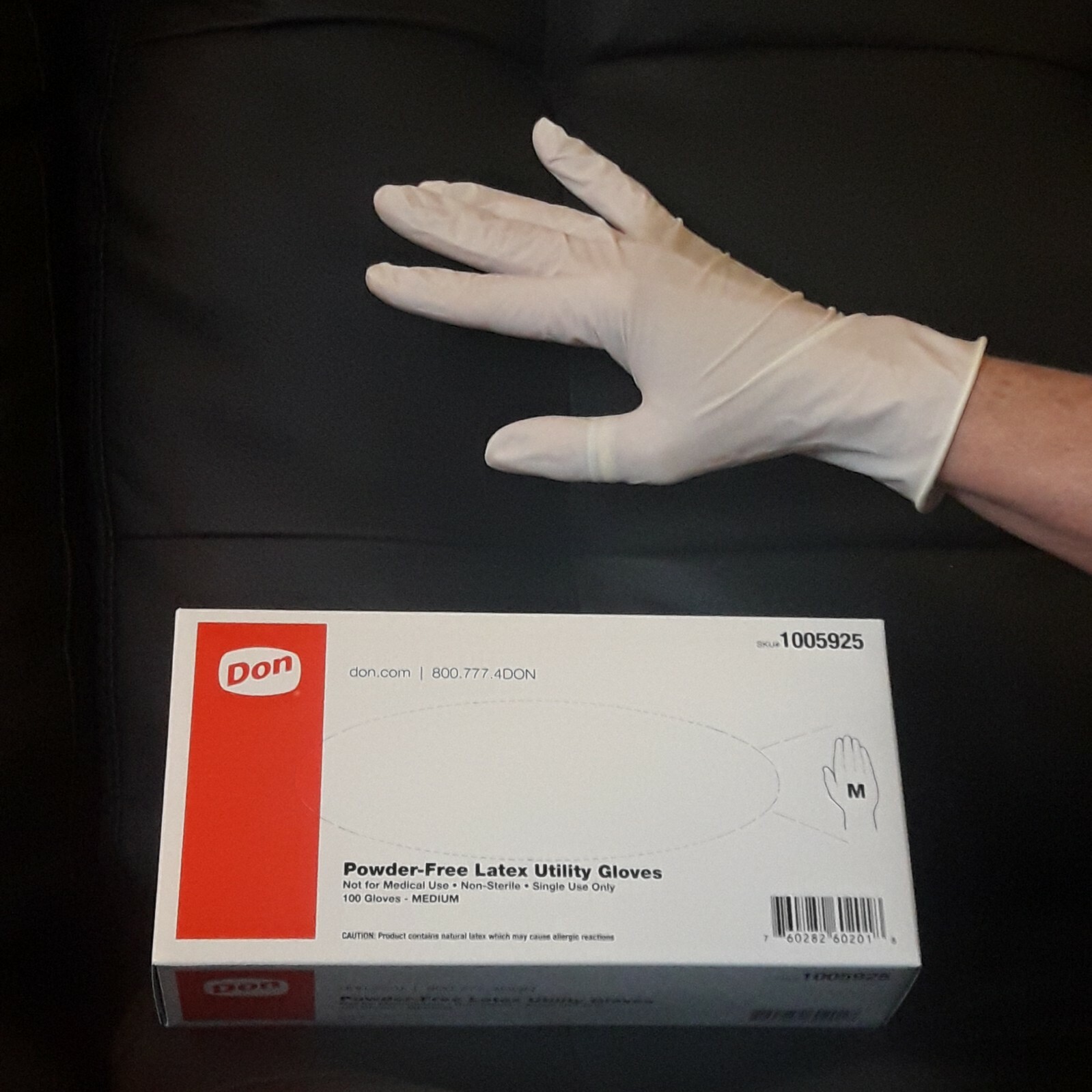 Case of latex Gloves Don Brand 1000pieces/case,Powder Free
