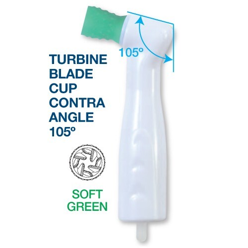 Dental Disposable Prophy Angles Soft Turbine Pink Cup 105° – Latex Free 100pcs