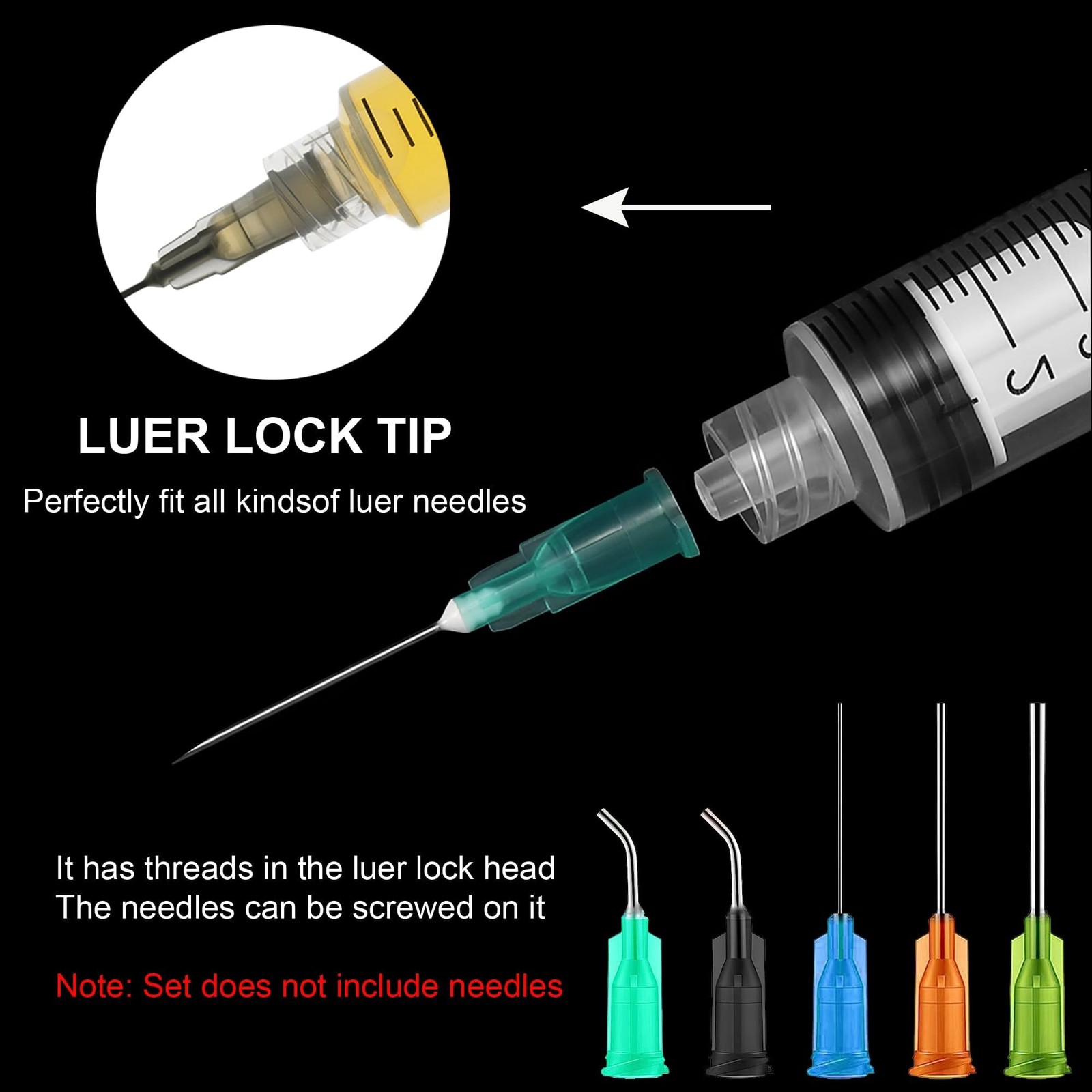 30 Pack Luer Lock 3ml Syringe Without Needle Plastic – Syringes transparent