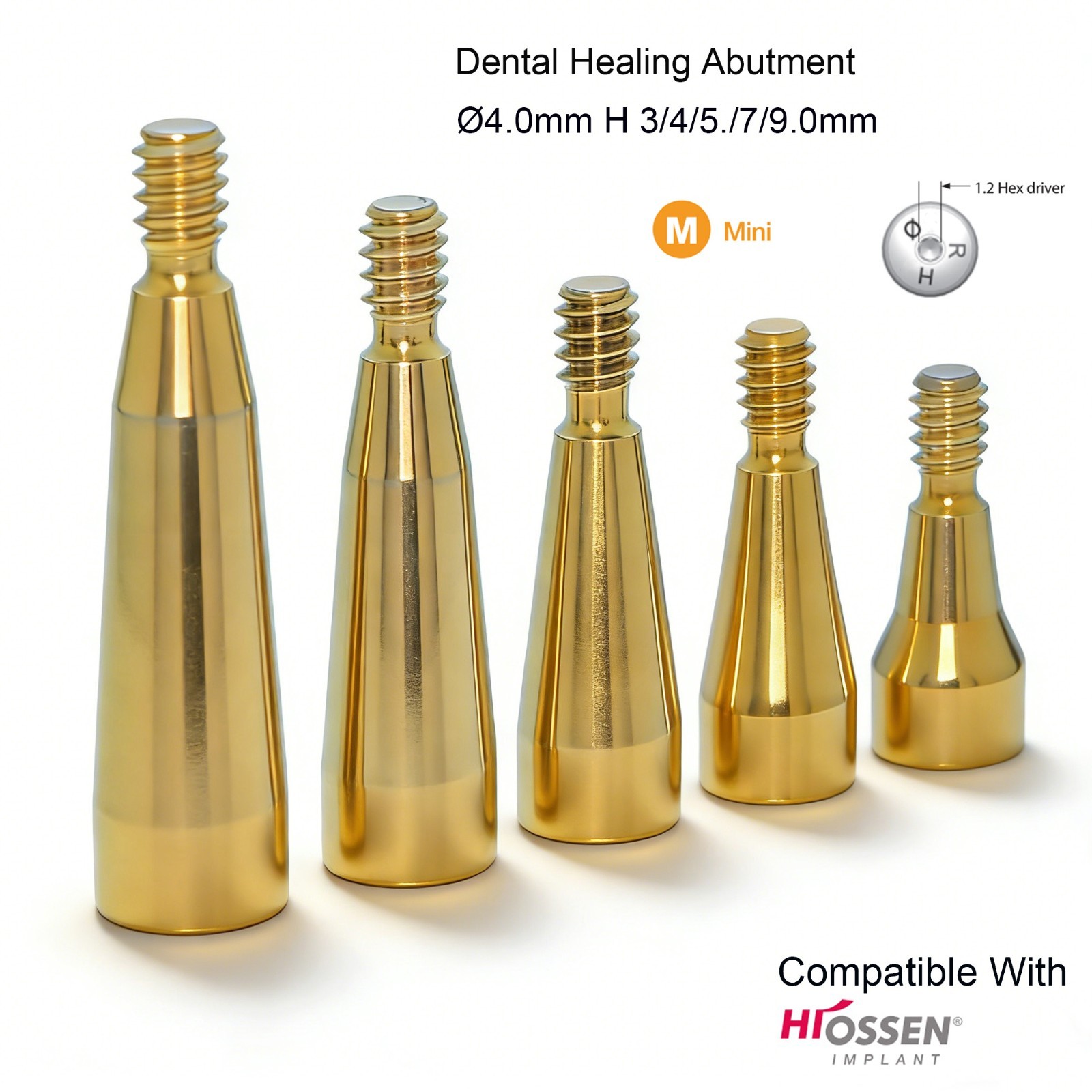 Hiossen Implant System Zest Locator Healing Transfer Abutment Impressions Analog