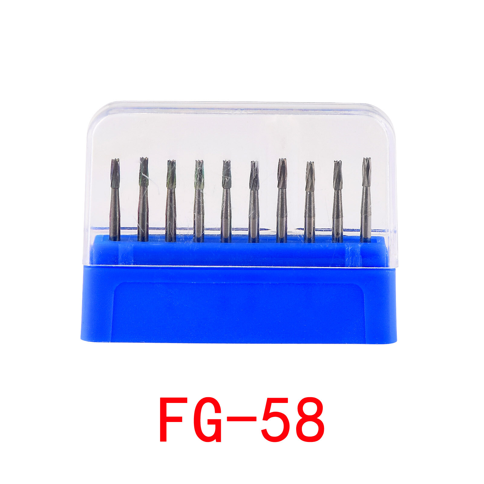 10Pcs/Box Dental Carbide Burs FG Round Clinic Drills for High Speed Handpiece
