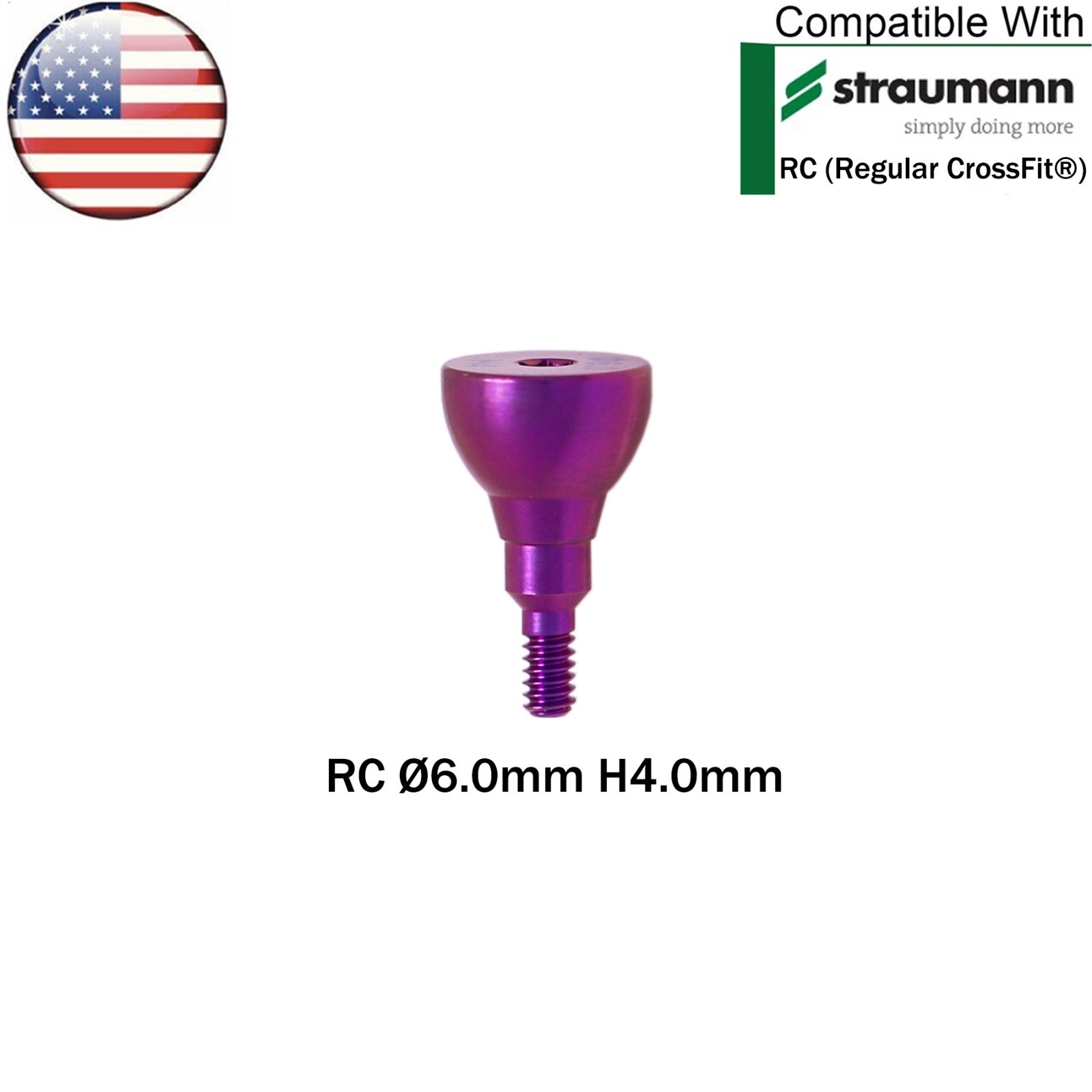 US RC Dental Healing Abutment Healing Closure Caps Fit Straumann ITI Bone Level
