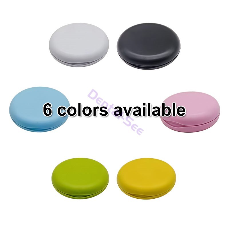10Pcs Dental Retainer Boxes Denture Case Mouthguard Containers Box With Mirror