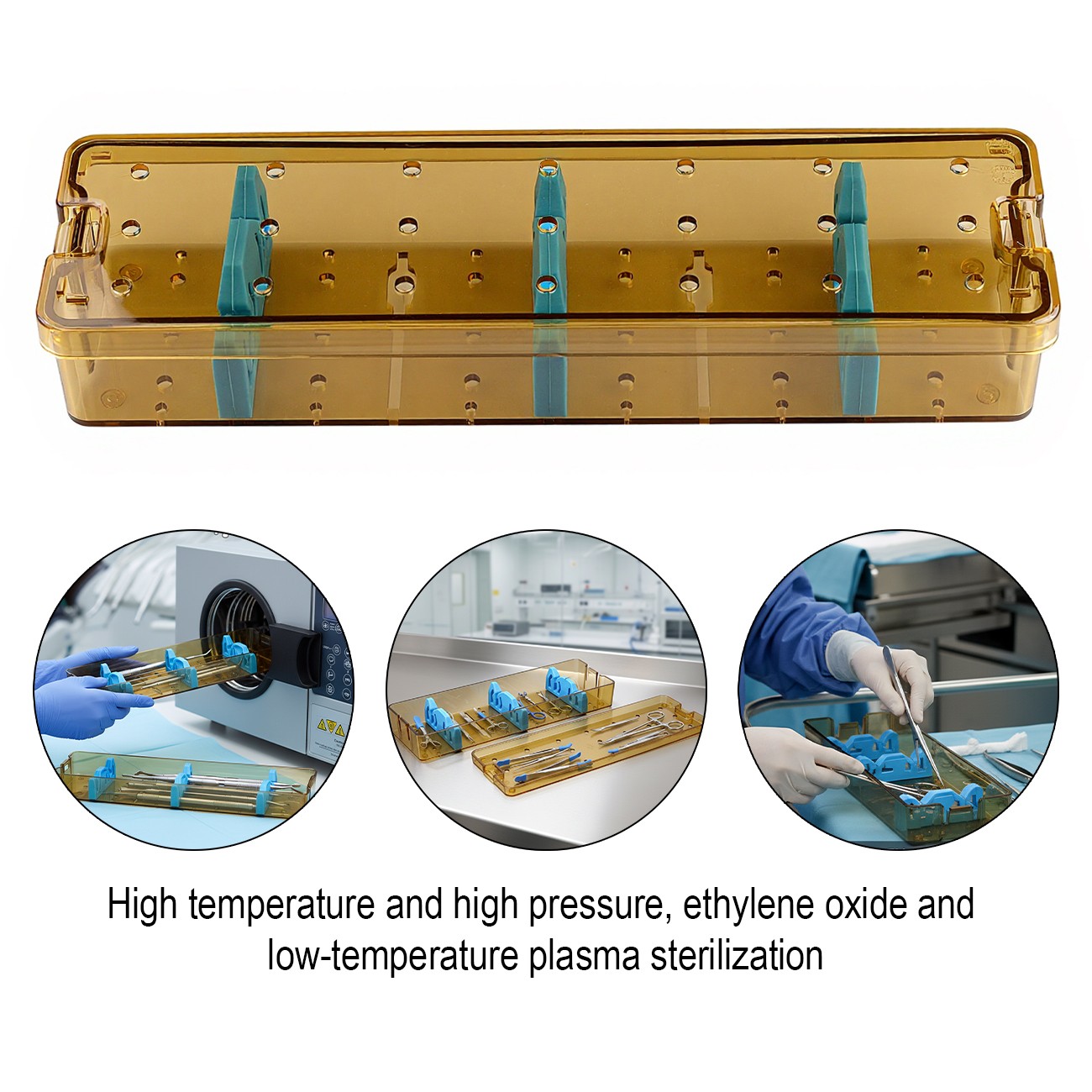 Portable PPSU High Quality Endoscope Disinfection Box for Surgical Instruments