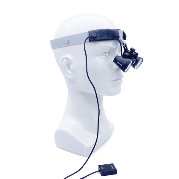 3.5X-340MM Dental Binocular Loupes Headband Magnifier with 3W Headlight Headlamp
