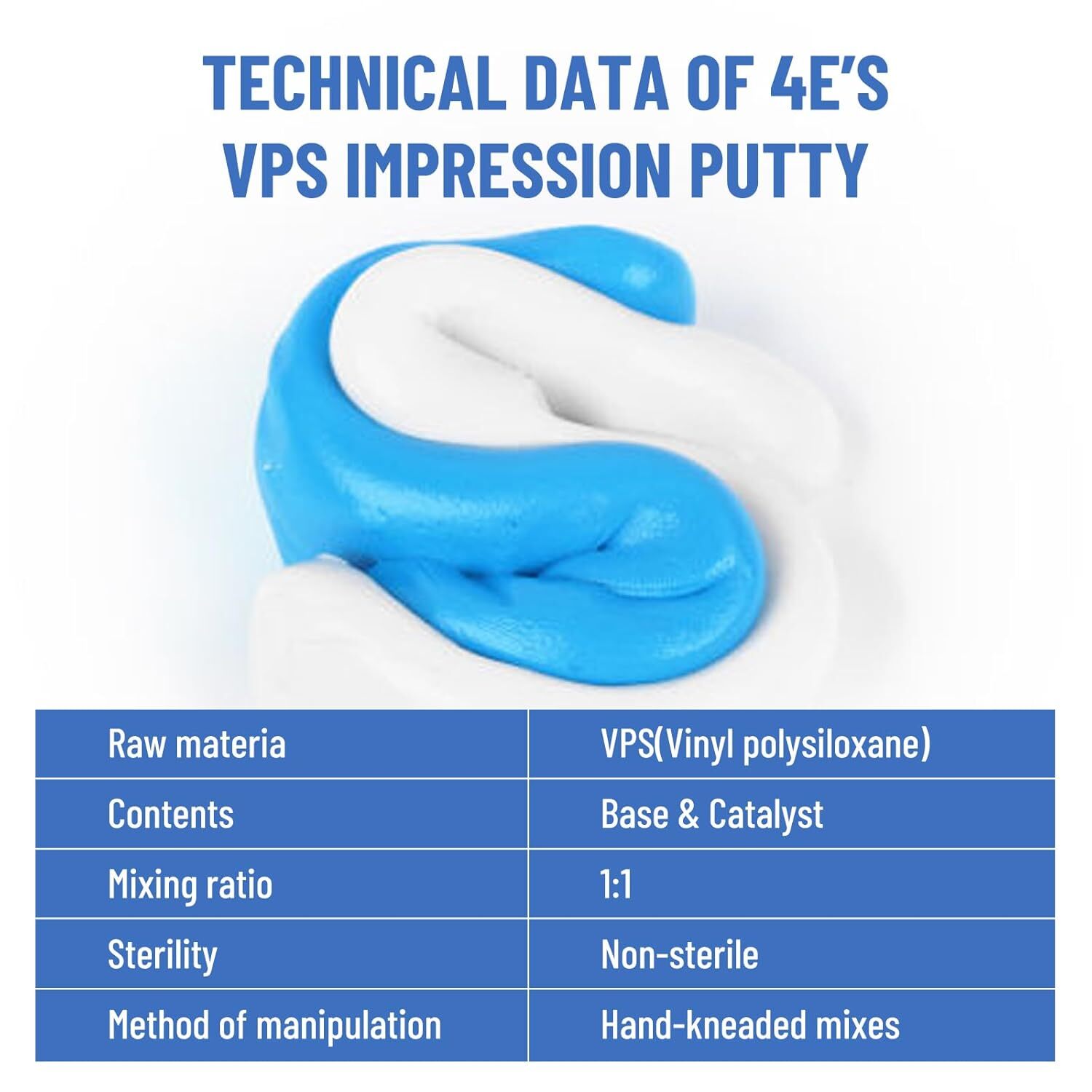 20x 400g (Base+Catalystst) Dental Putty Fast Set PVS VPS Impression Silicon USA