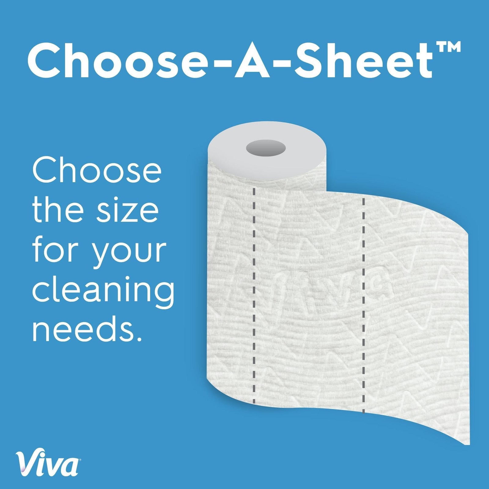 Viva Multi-Surface Cloth Paper Towels, Choose-A-Sheet Size, 12 Super Rolls, 8…