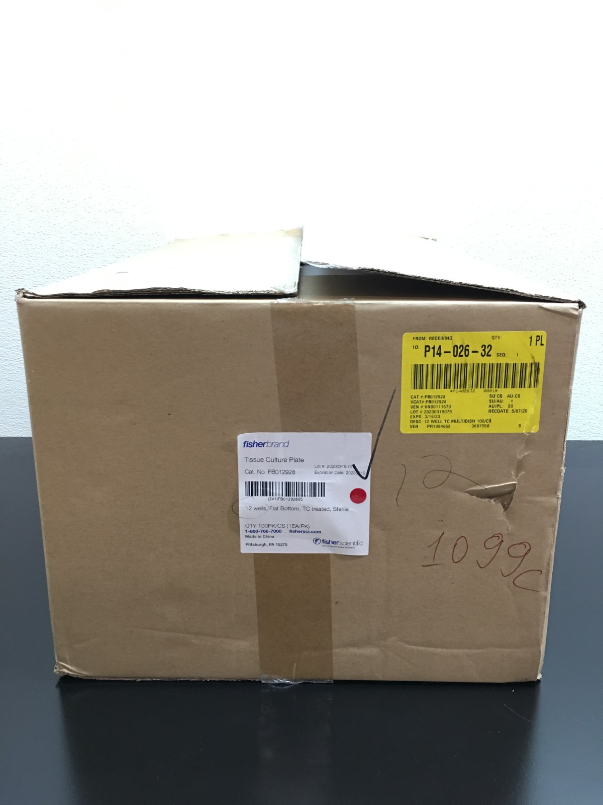 Fisher Scientific Fisherbrand Cat No FB012928 SterileTissue Culture Plates Case