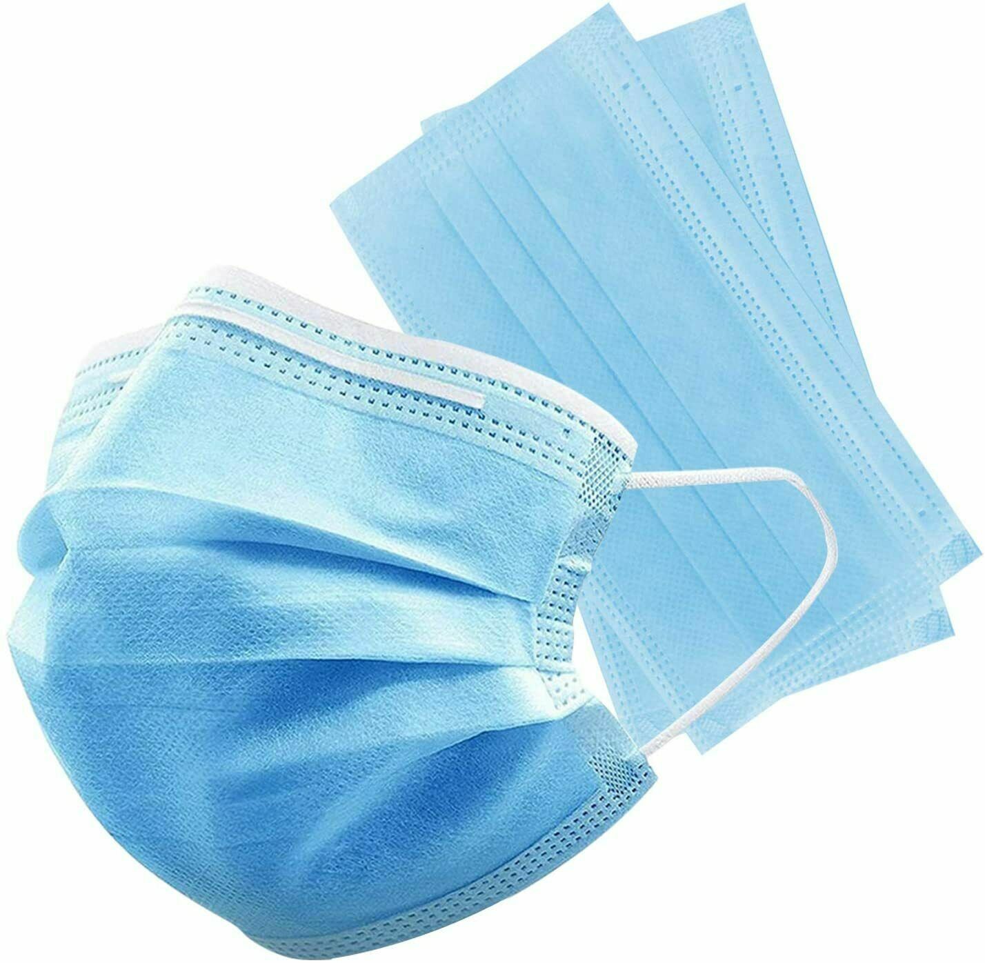 Face Mask 3-PLY Disposable Ear Loop Mouth Cover Non-Medical Multi-Pack LOT