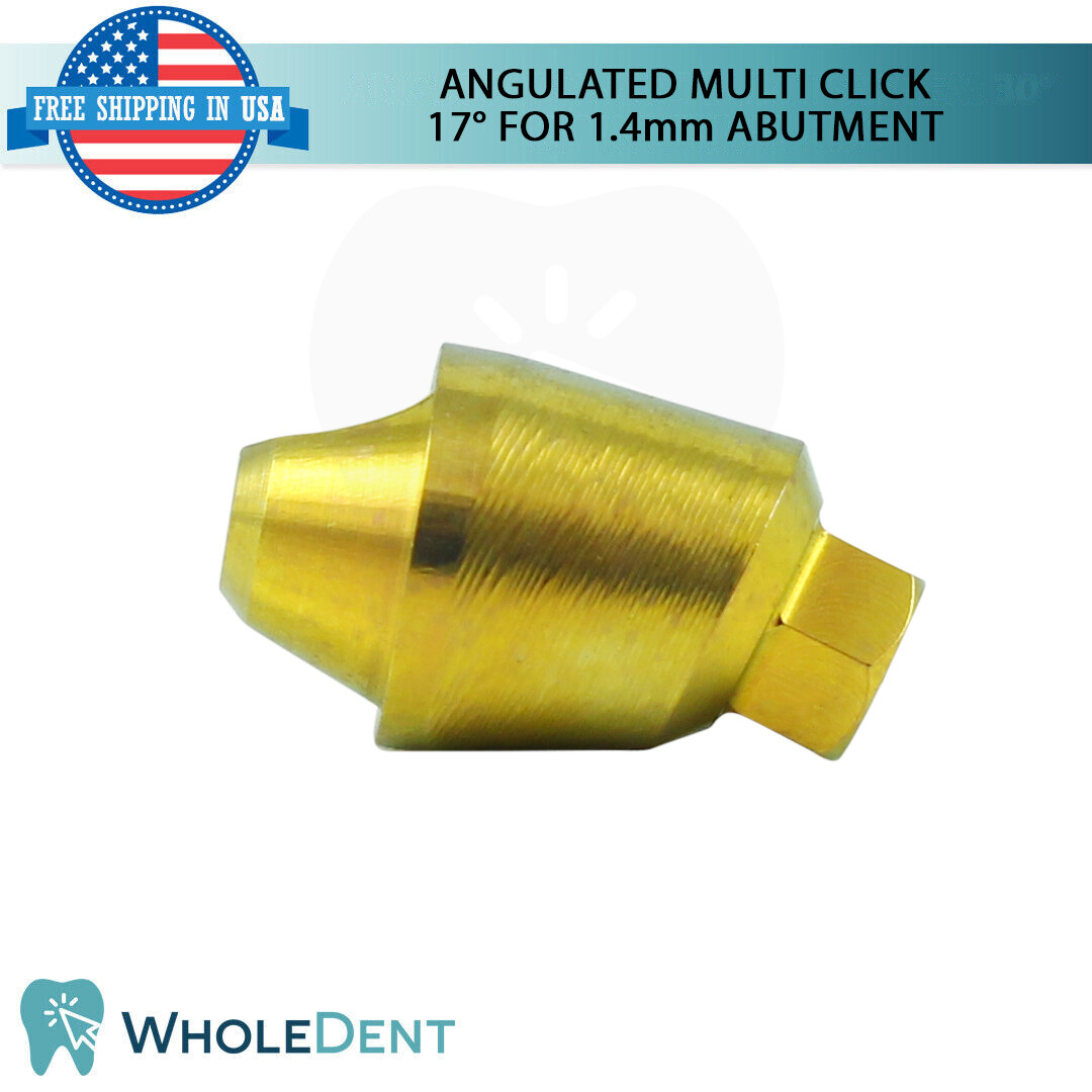 1X Angulated Multi Unit 17° 1.4mm Abutment Attachment Internal Hex 2.42mm