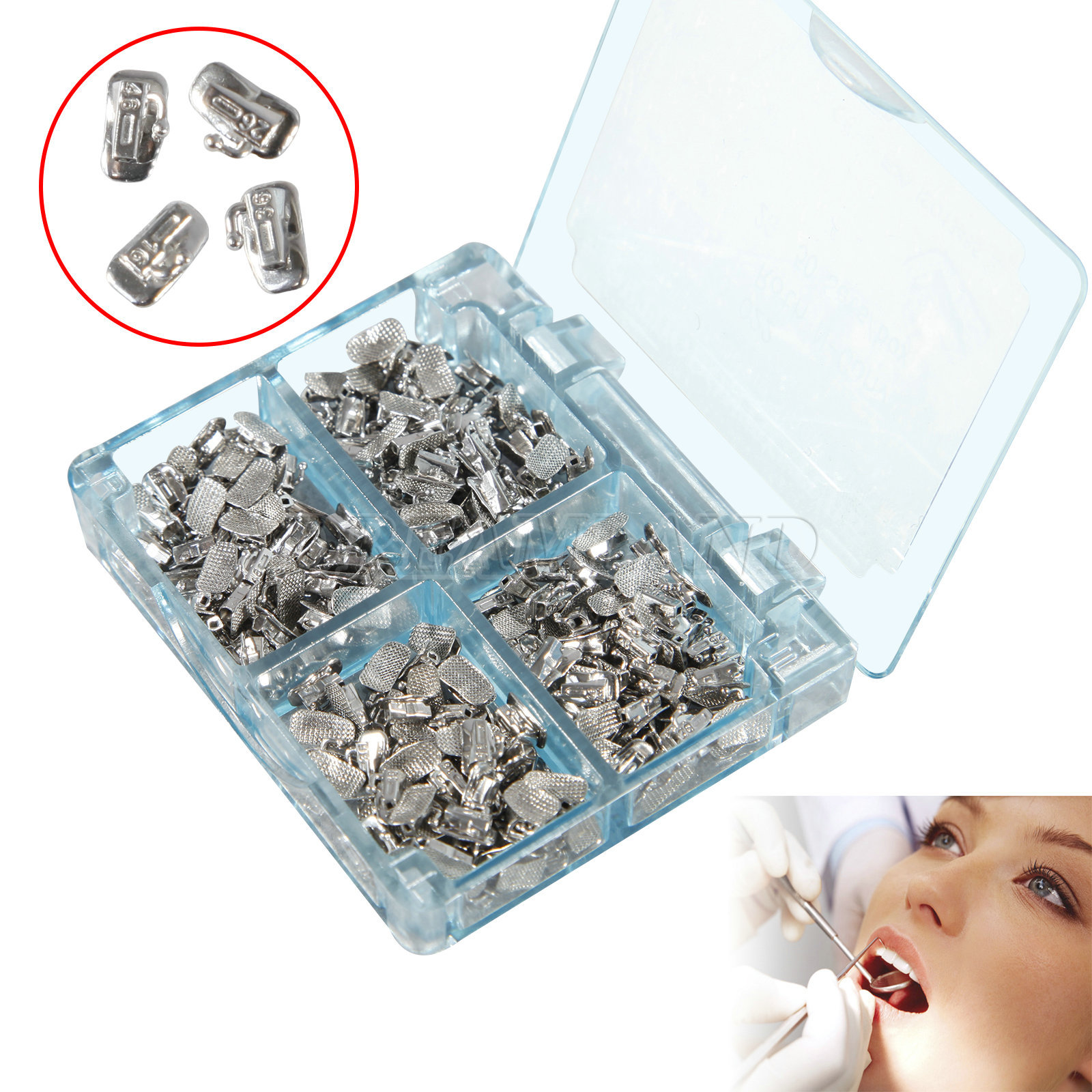 50 Sets Dental Orthodontic Buccal Tube Roth 022 Molar Bondable Non-Convert SA