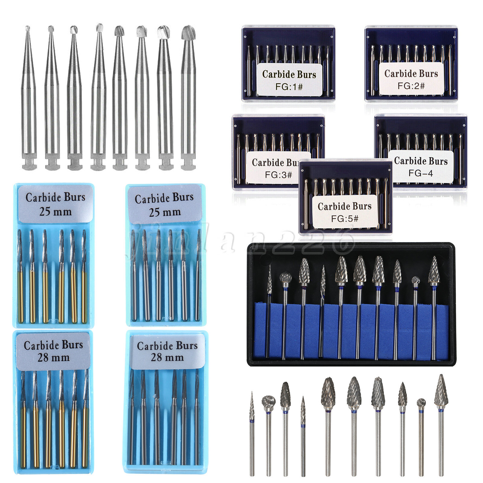((Surgical)Dental Round Carbide Burs For High Slow Speed Handpiece FG Bur/ RA/HP