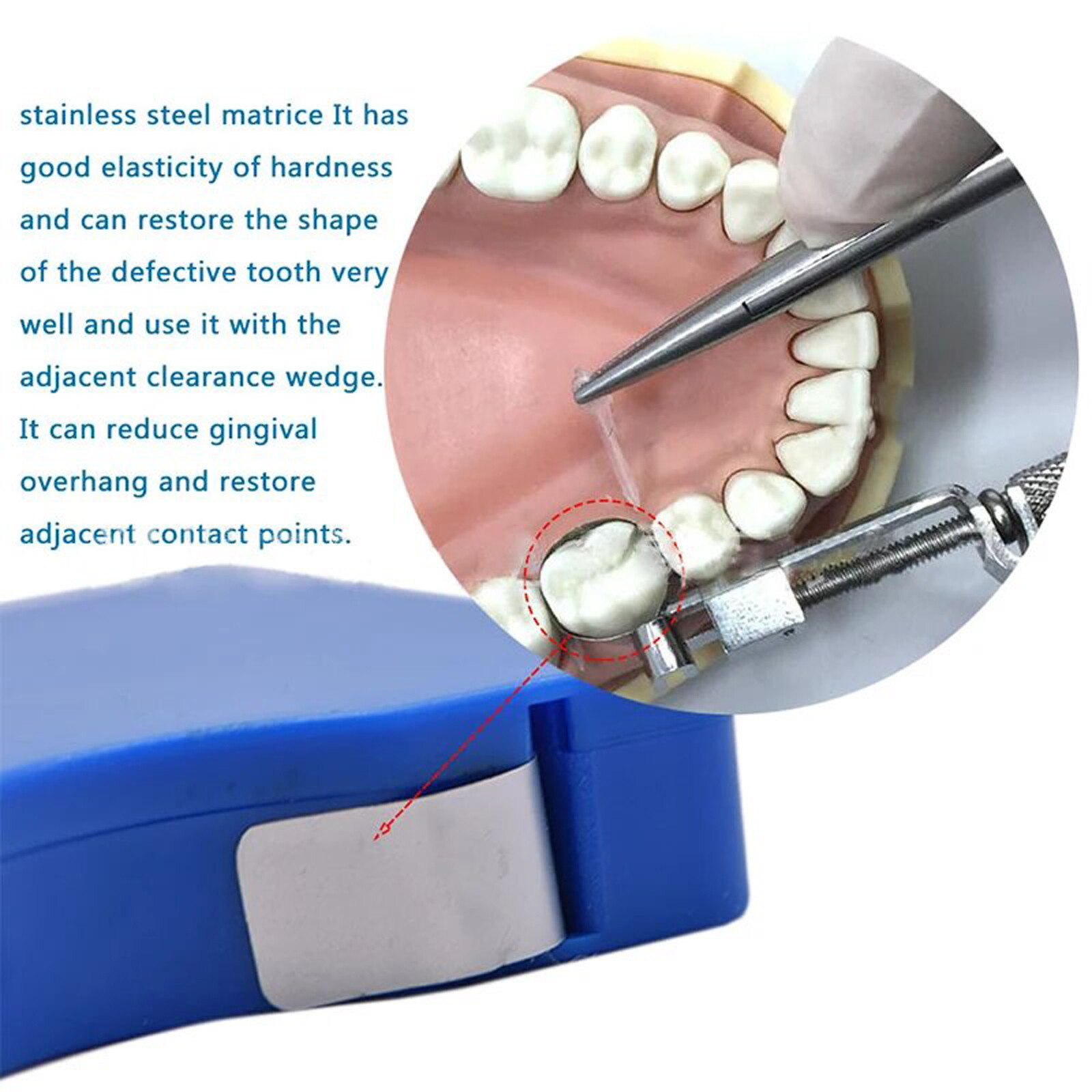Dental Polishing Strip Teflon Matrix Band Polyester Resin Tooth Grinding Sanding