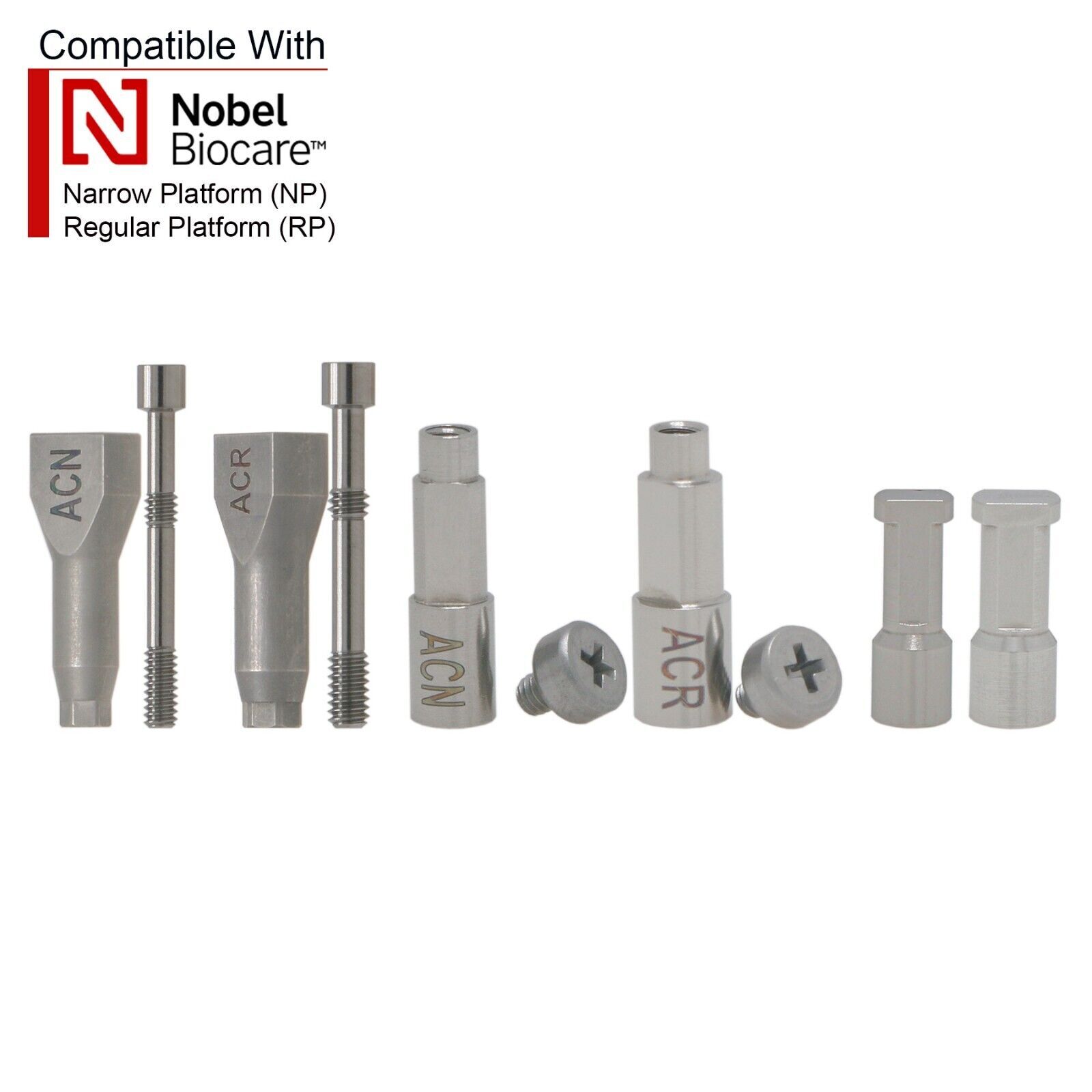 Dental Impression Coping Open Closed Tray Locator Healing Abutment Cap for Nobel