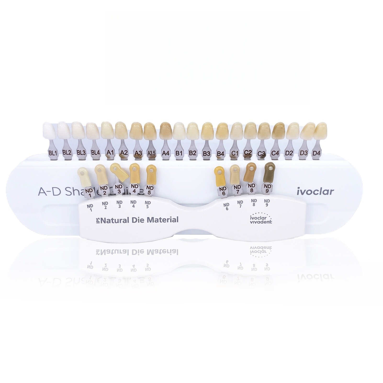 lvoclar Type Dental Teeth Shade Guide A-D 20 color Porcelain ND1-9 Abutment