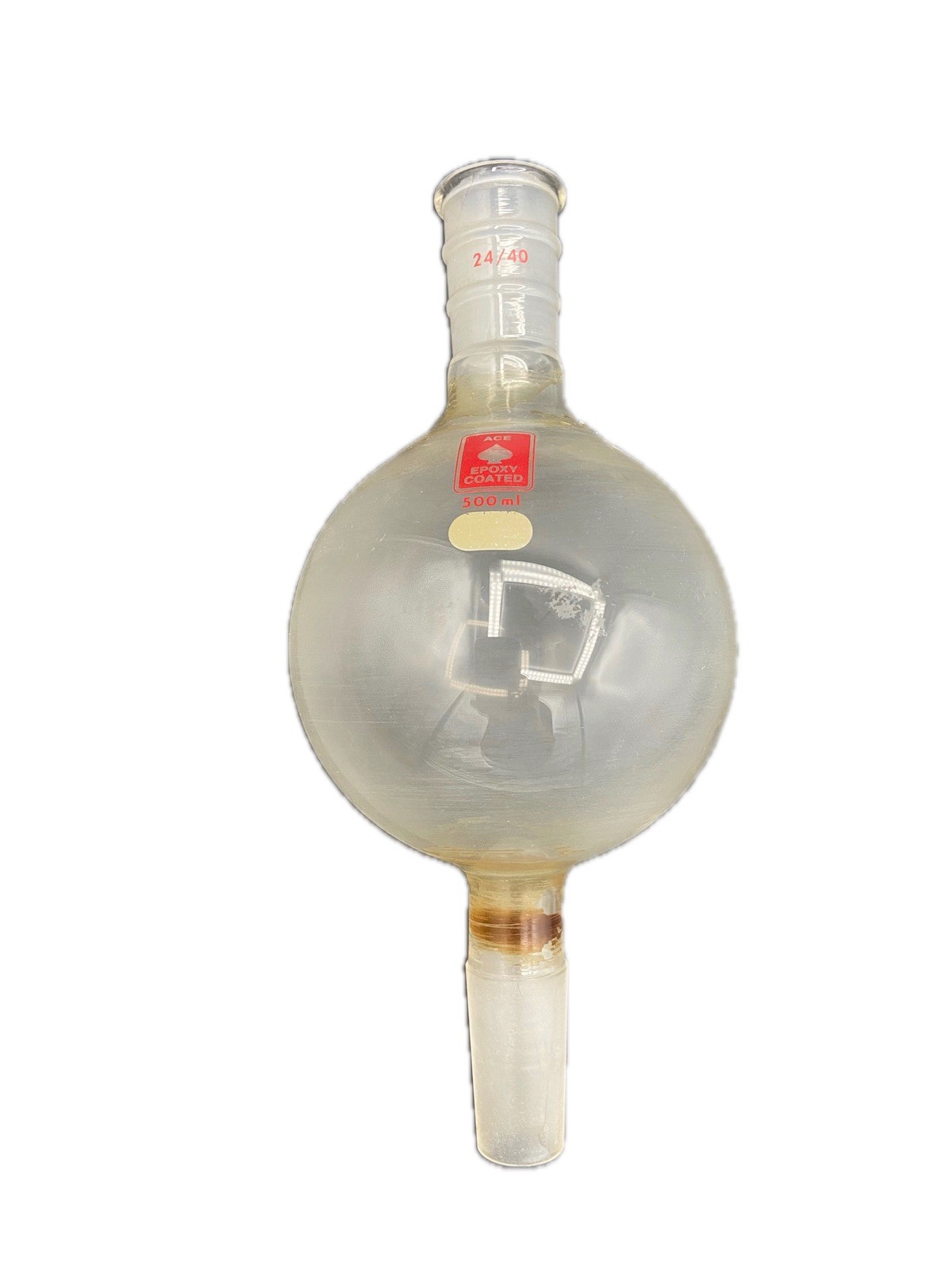 ACE GLASS INC. Glass 500mL 24/40 Single-Bulb Round Chromatography Reservoir