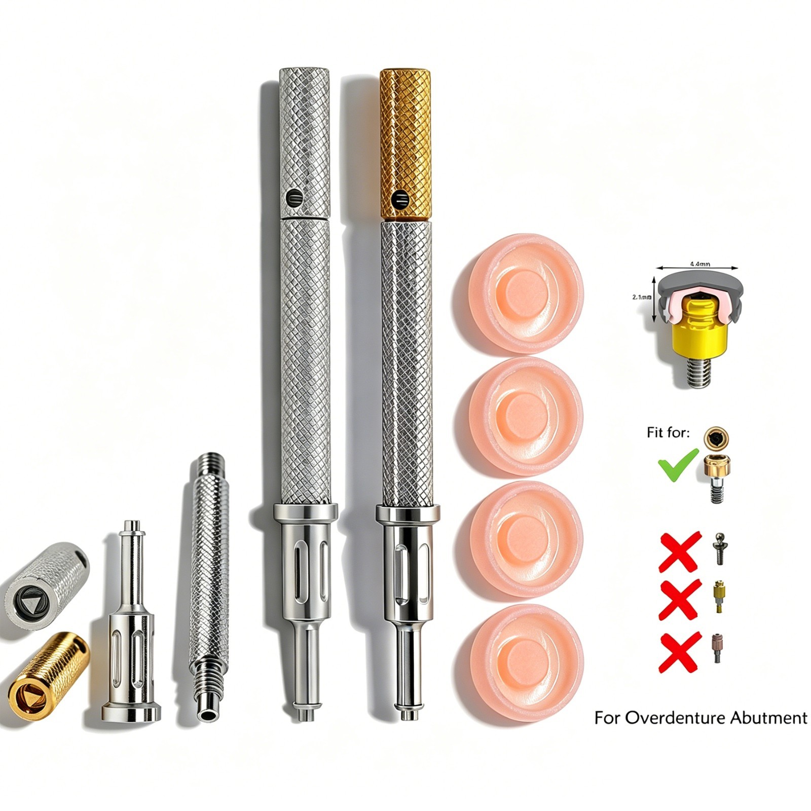US Universal Implant 2.4lbs Retention Caps Insertion Extraction Remove Core Tool