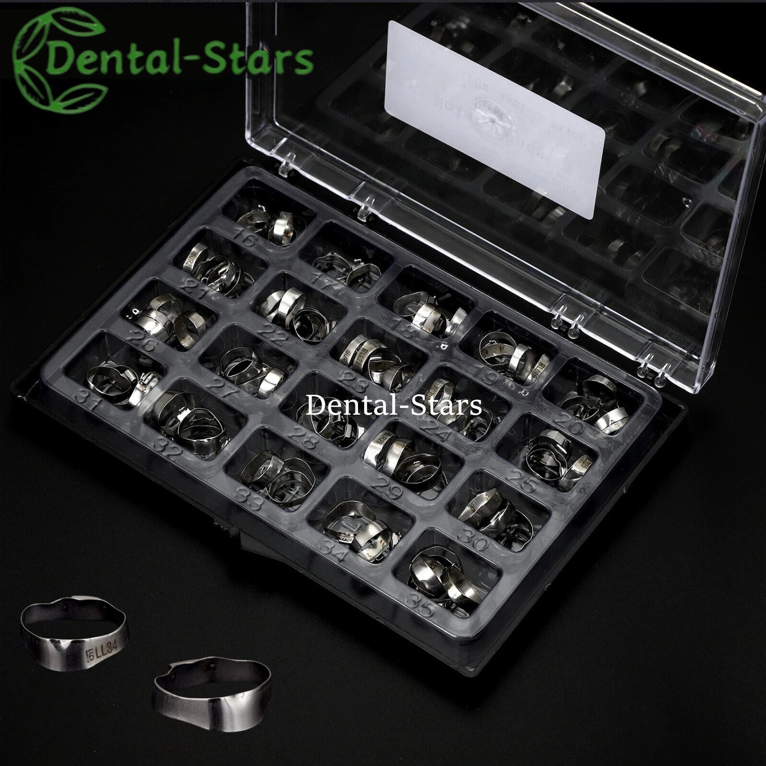 80 Pcs Dental Orthodontic Buccal Tube 1st Molar With Bands Roth/MBT 022″ 16#-35#