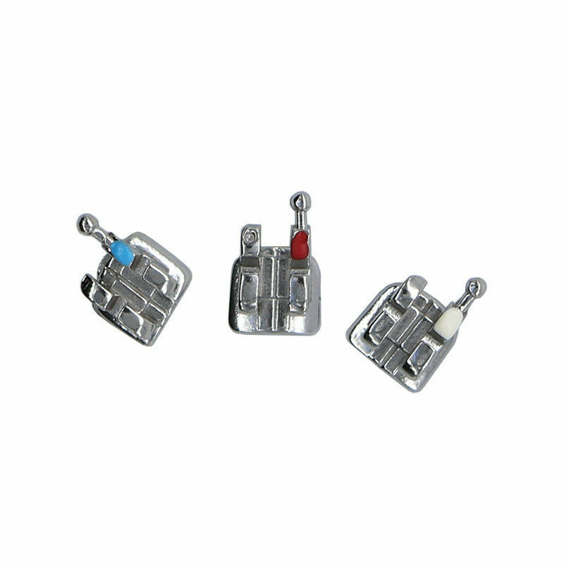 CE 5 Kits Orthodontic Dental Metal Brackets Brace Roth 018 with 345 hooks