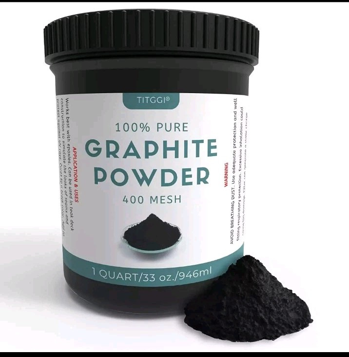100% Pure Graphite Powder – 400 Mesh – 1 Quart – Titggi – NEW SEALED