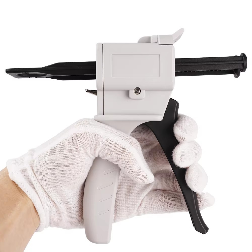 Dental Impression Materials Mixing Dispensing Dispenser Gun Ratio 1:1/10:1 50ml