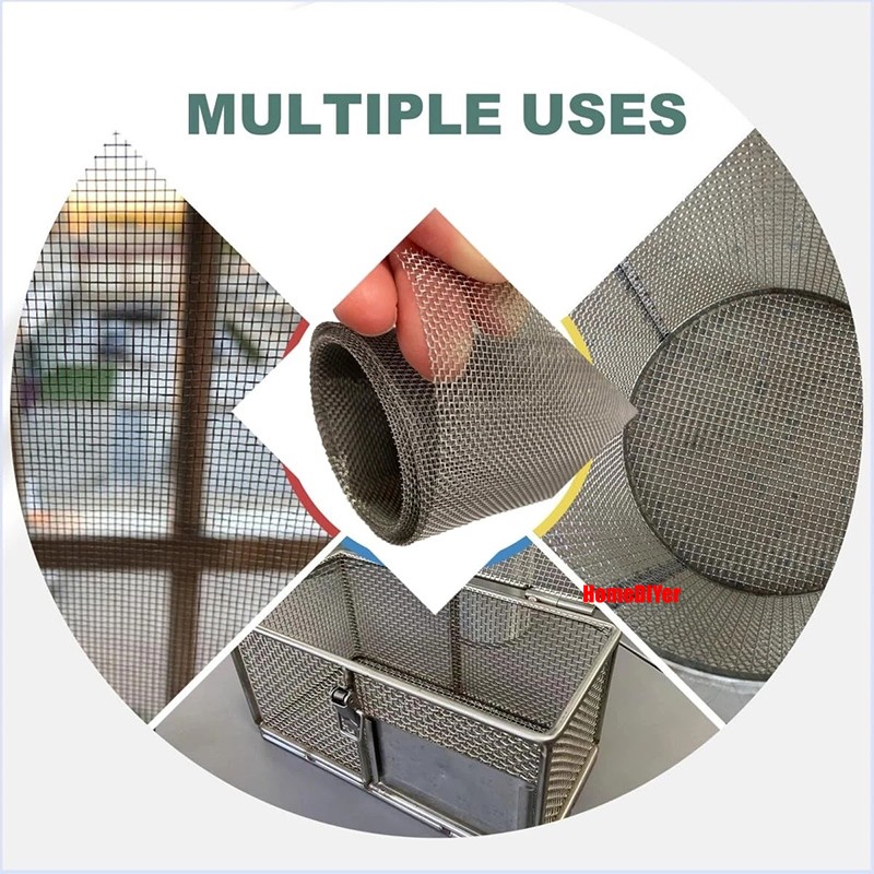 Stainless Steel Woven Wire Mesh (filter grading sheet) Metal Silk to Heavy Gauze