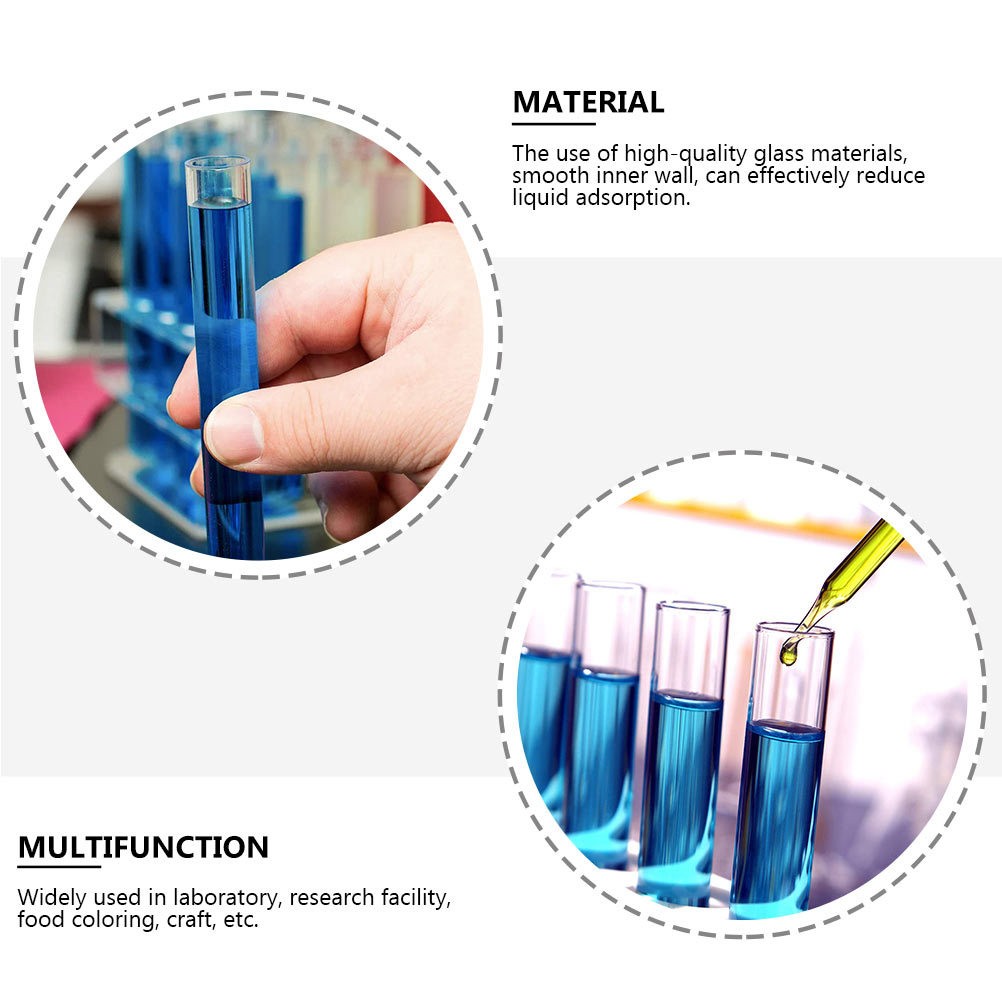 10-100x 15*150mm Glass Test Tubes With Cork Stopper Candy Party Wedding Storage