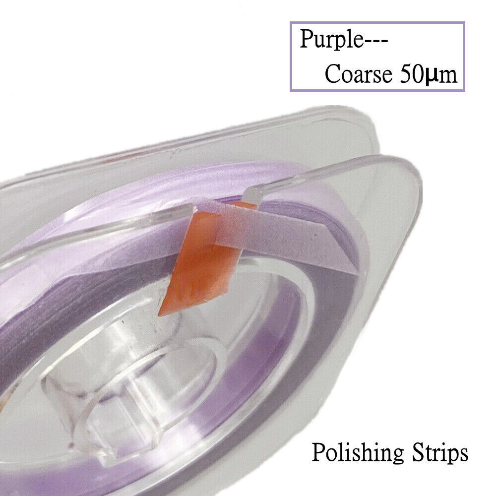 Dental Abrasive Strips Polyester Polishing Strip Sanding Finishing + Holder