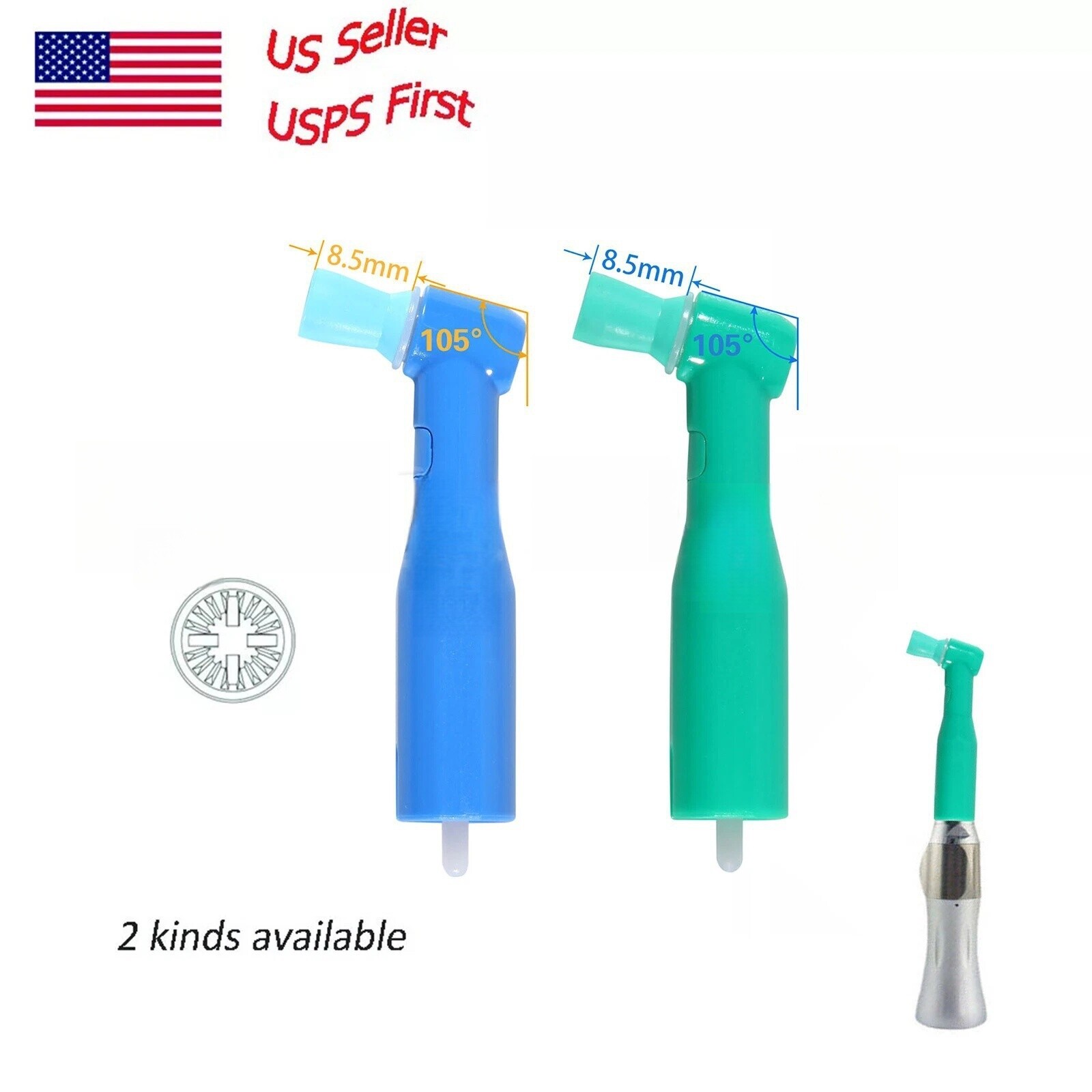 Prophy Angles Cups 100 500/pk Top Quality Dental Disposable Prophy Angle 105°