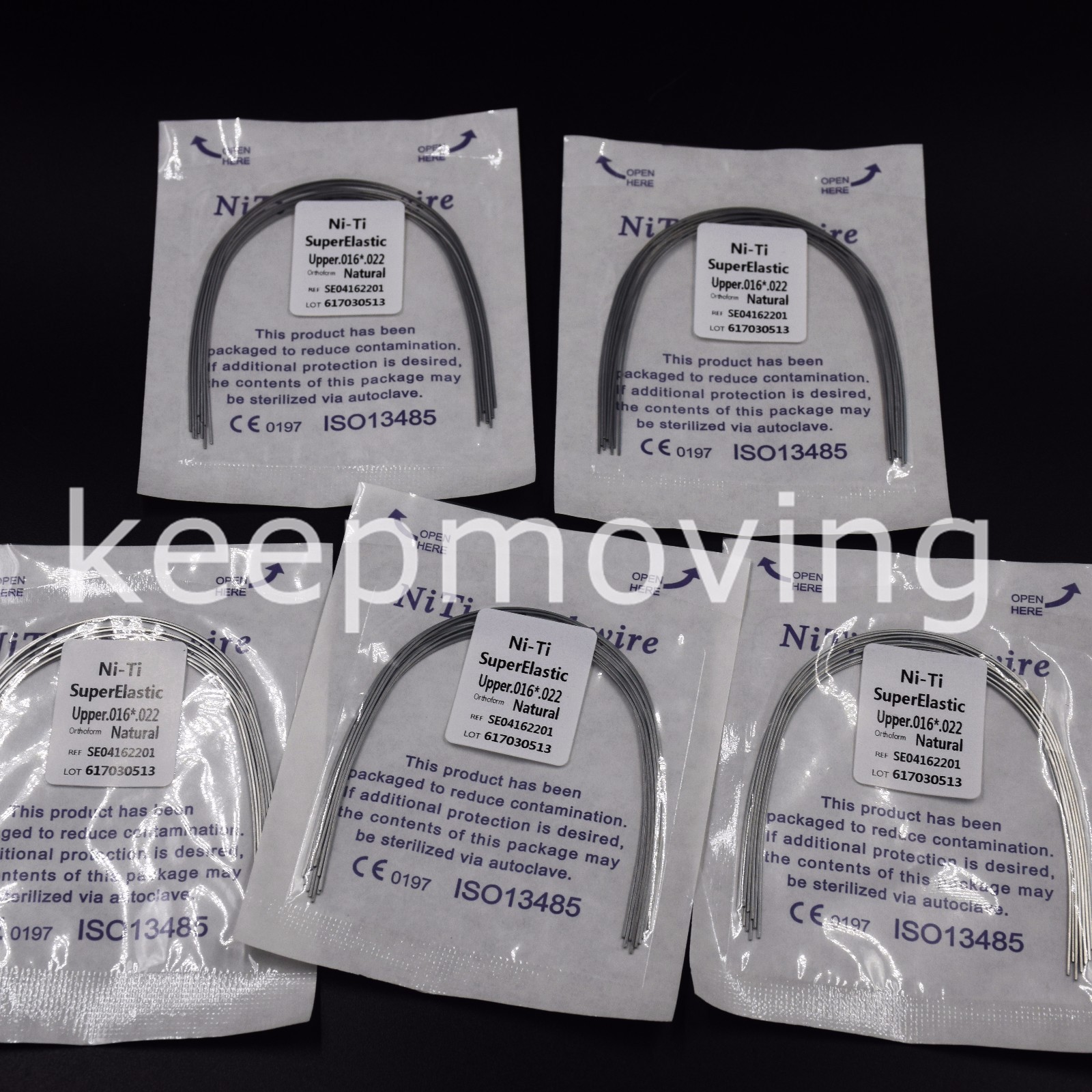 5 Packs Dental Orthodontic Super Elastic Niti Rectangular Arch Wire Upper/Lower