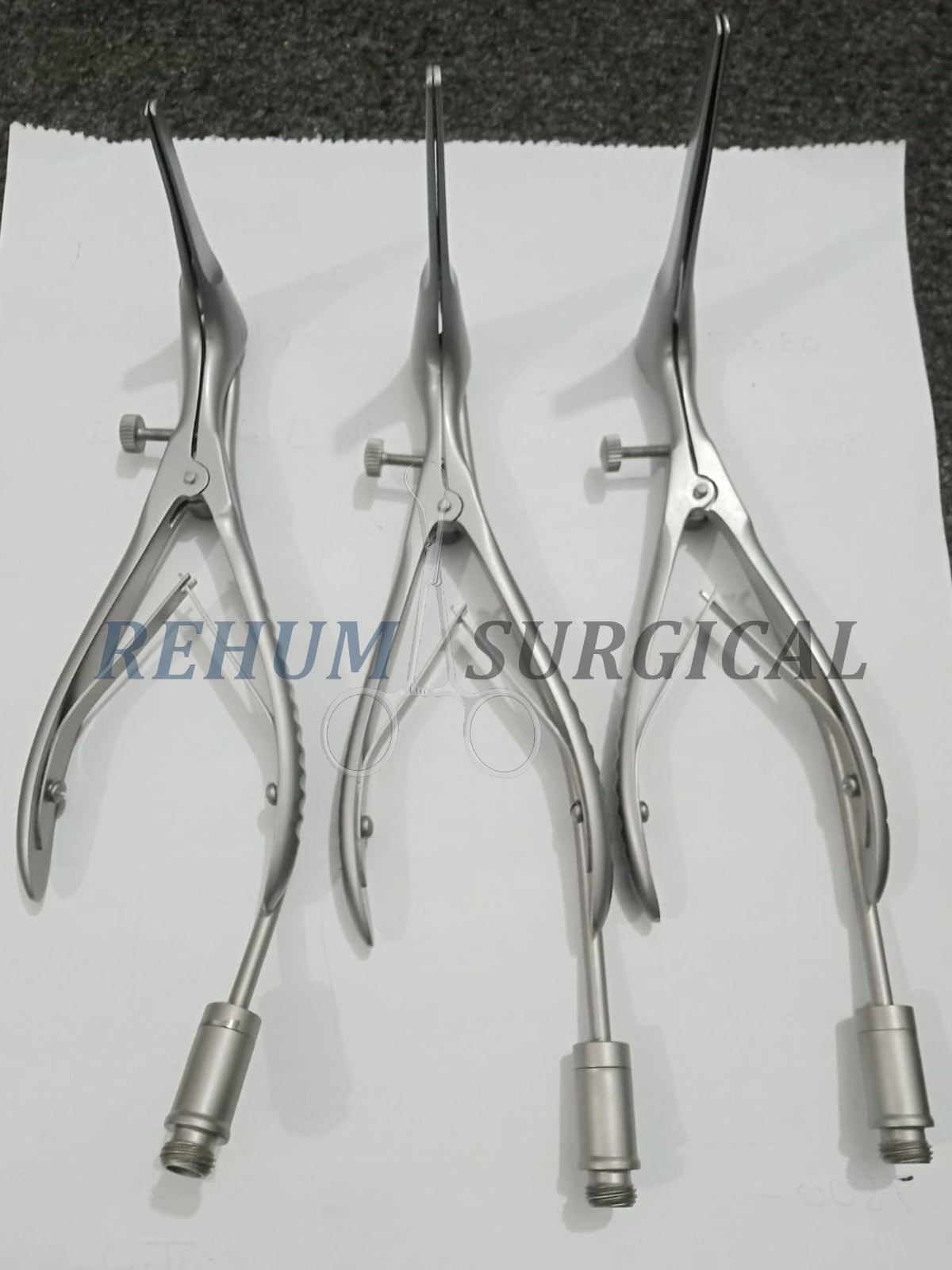 ​Set of 3 Fiber Optic Nasal Speculum ENT Diagnostic Instruments with LED Light S