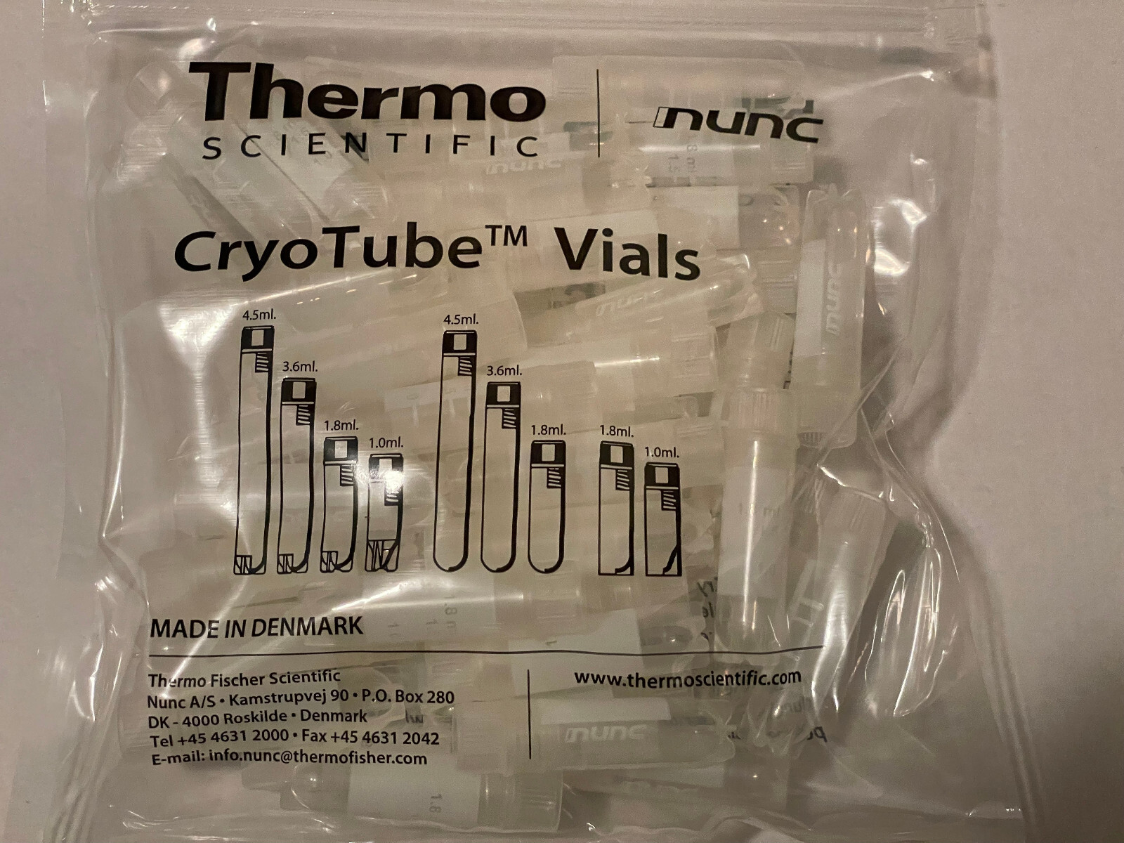 NUNC 377267 1.8mL SI PP Starfoot Cryogenic Storage Cryotubes – 450/CS