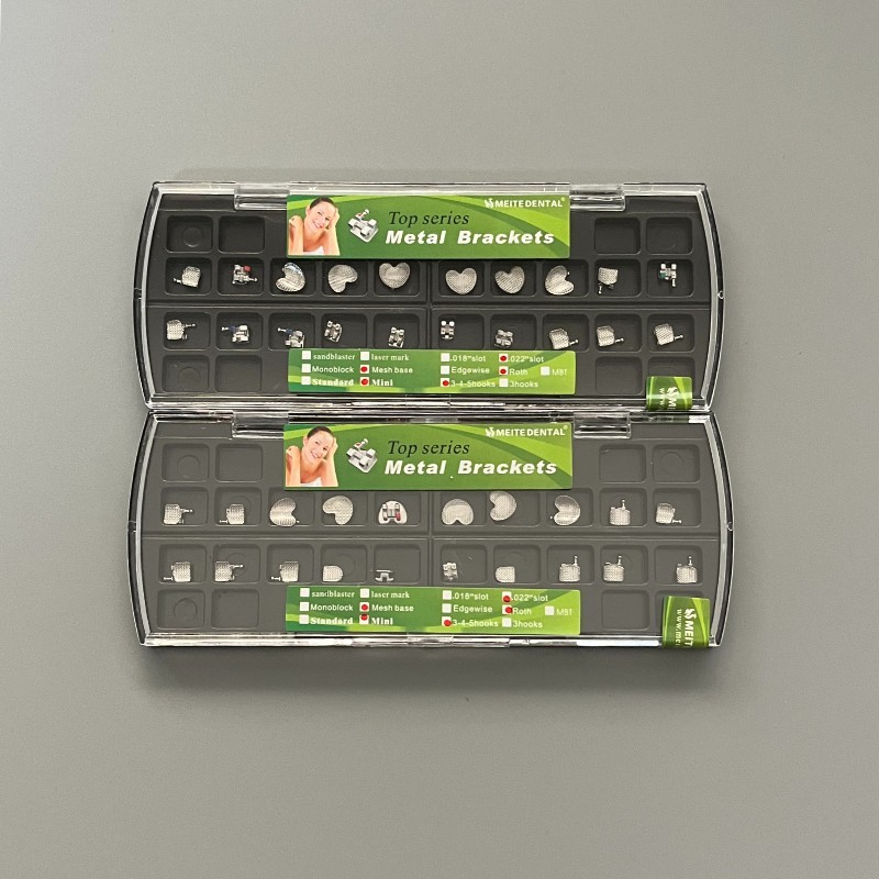 Dental Orthodontic Metal Braces Cartoon Brackets Mini Roth 022 345 hooks 5 Size