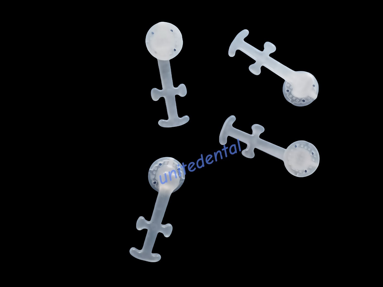 Orthodontic Composite buttons Poly Clear Aligner buttons Ceramic hook tube 10pcs