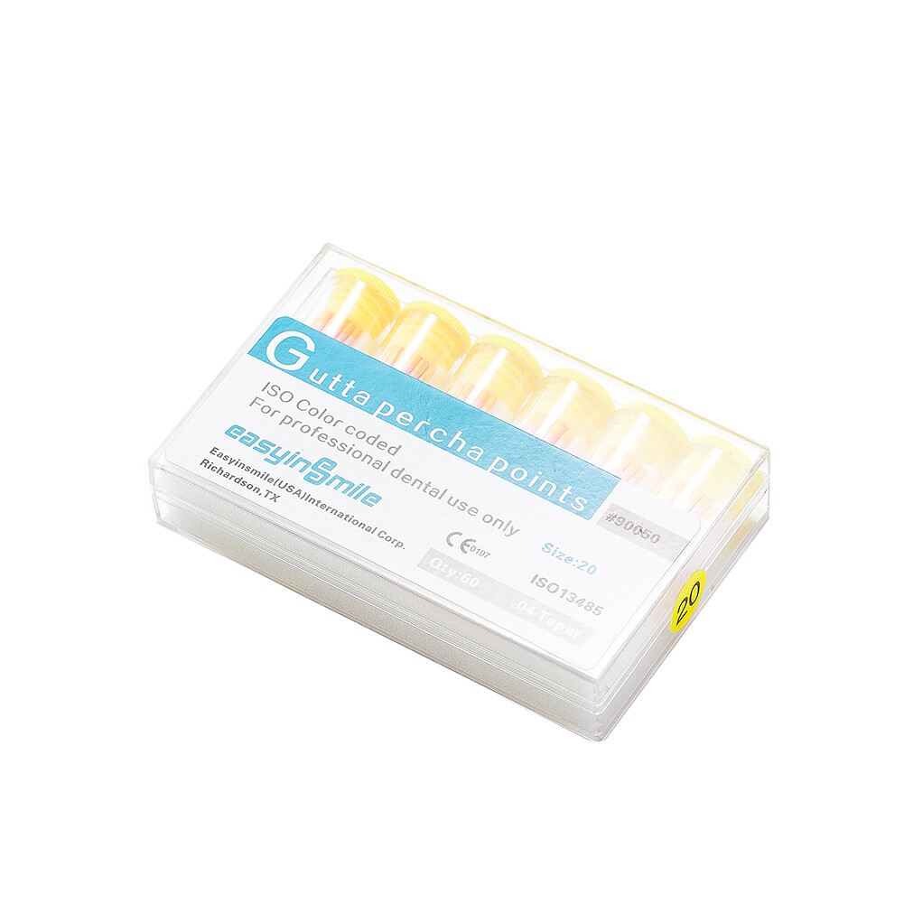 EASYINSMIL1Box Gutta Percha Points Endodontic .02/.04/.06 Taper For Dental Endo