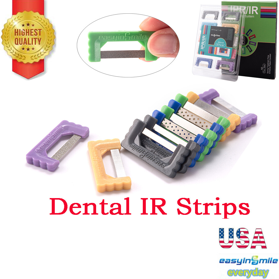 Dental Serated Interproximal Reduction IR Orthodontic Veneers Strips Saws Files