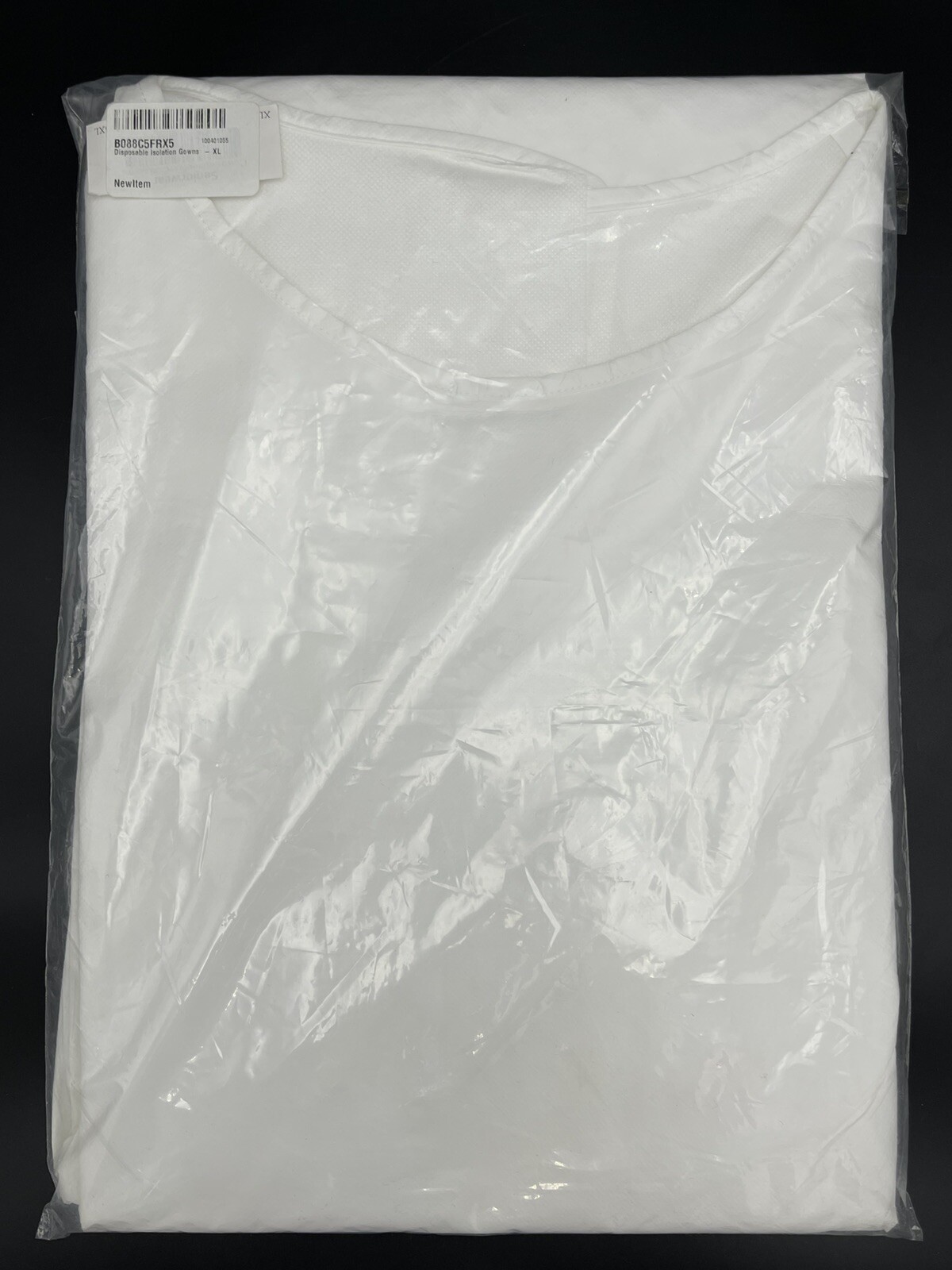 Seniorwear Unisex XL White Disposable Isolation Gown PP Without Medical Claims