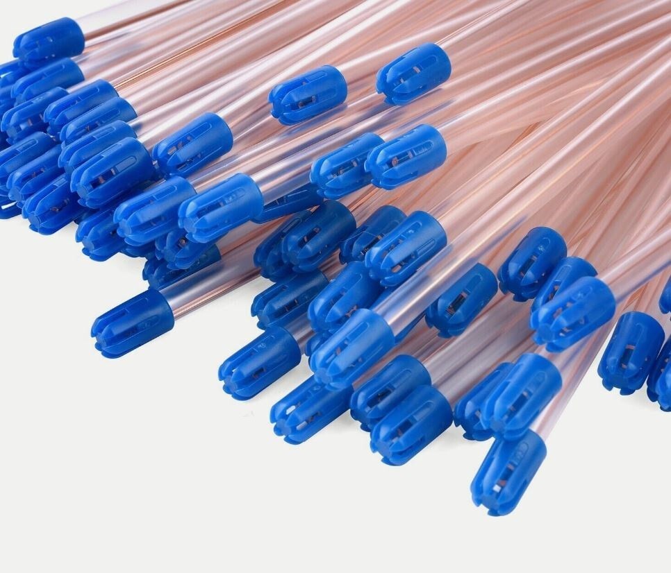 Dental Saliva Ejector CLEAR/BLUE Disposable Evacuation Suction Tips 100 Pieces