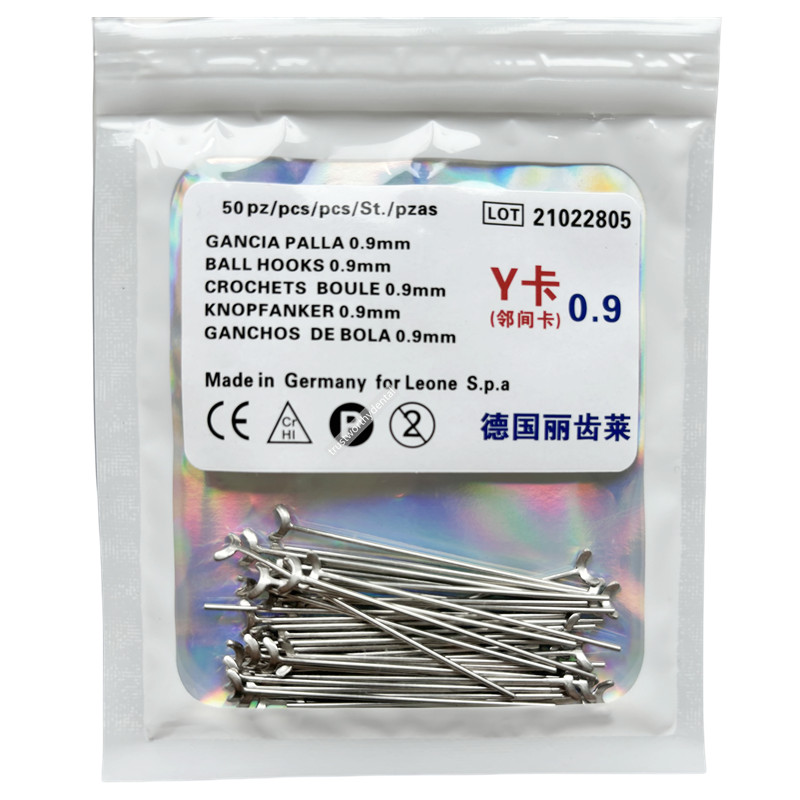 φ0.9 Dental J Clasps Straight Ball Retainer Stainless Steel Oblique Bars Scheu