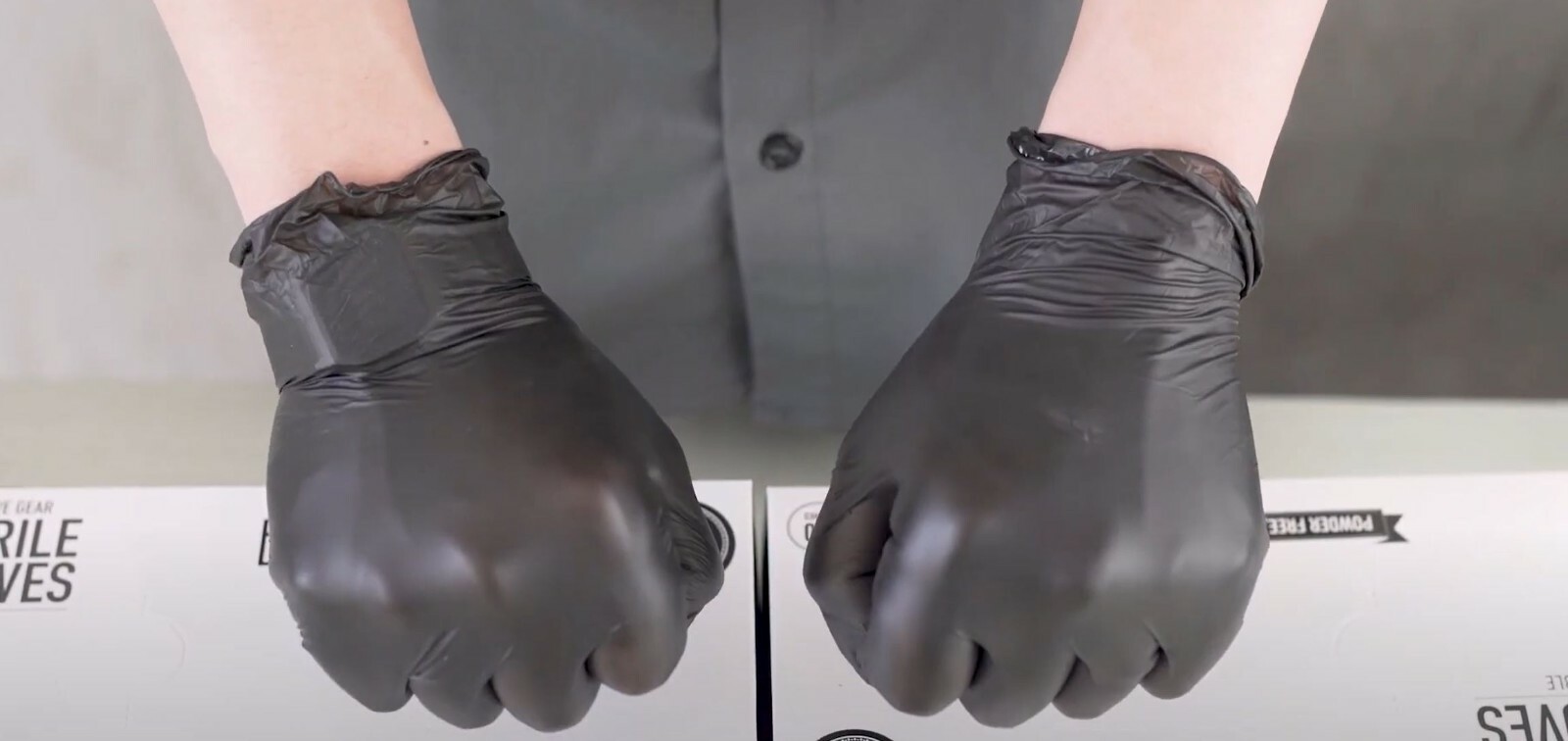 1000/cs Bluz 3 Mil Black Nitrile Gloves Powder Free (Non Latex Vinyl) Industrial