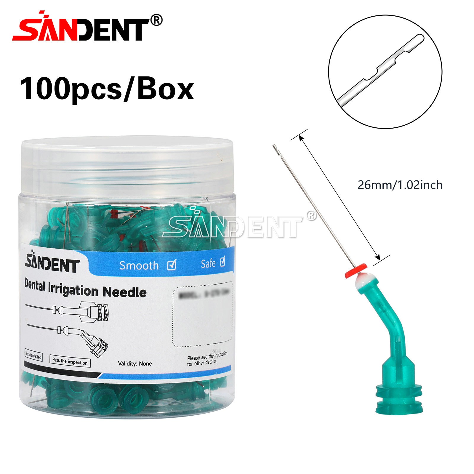 Dental Endodontic Endo Irrigation Needle Tip Disposable Root Canal Syringe Tips