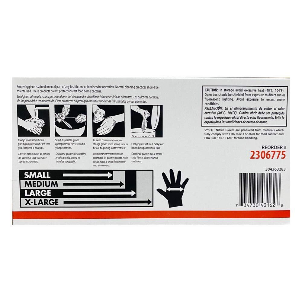 100 Count Clear Vinyl Protective Gloves for Food Service and General Use