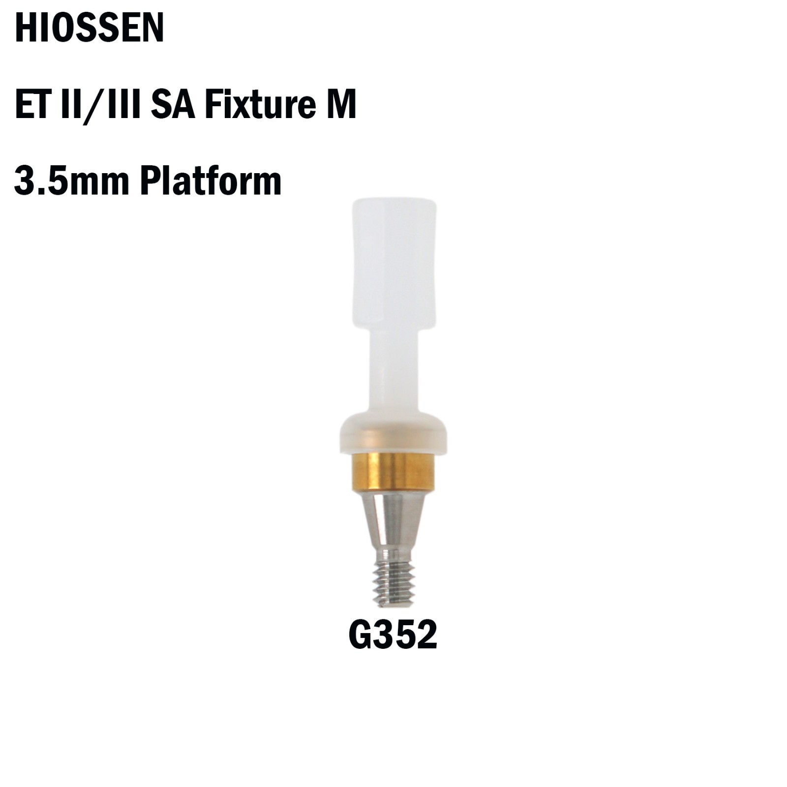 Locator Mini Abutment for Hiossen/Osstem ET II/III SA Tapered 3.5mm Platform Cap