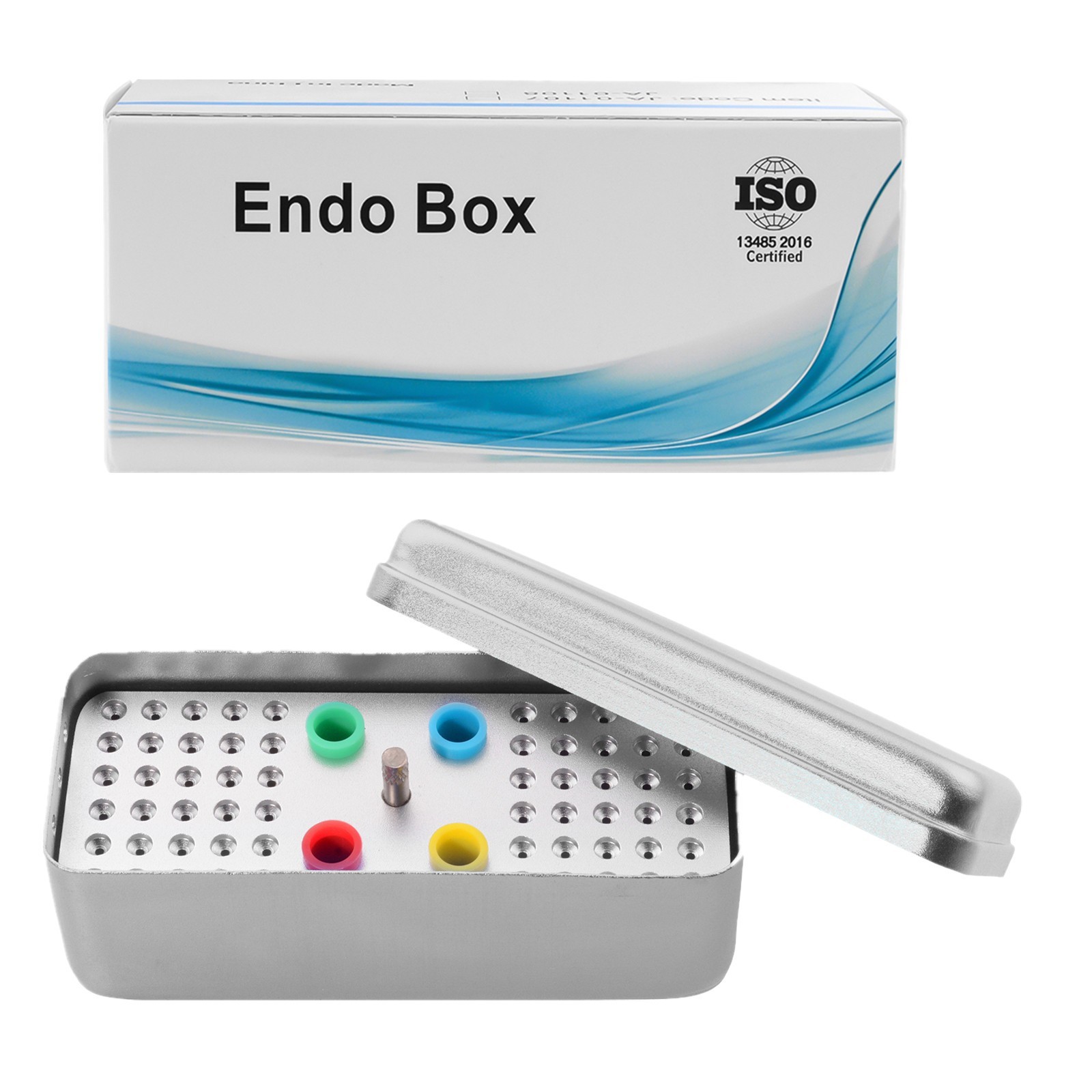 60 Holes Autoclavable Dental Endo Box Burs Holder Endo Files Disinfection Box