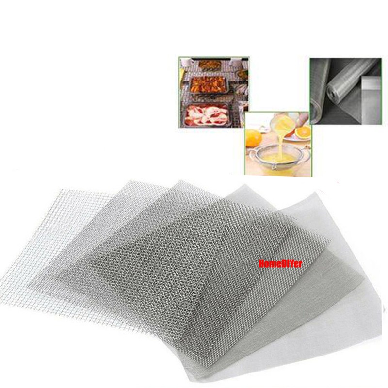 Stainless Steel Woven Wire Mesh (filter grading sheet) Metal Silk to Heavy Gauze