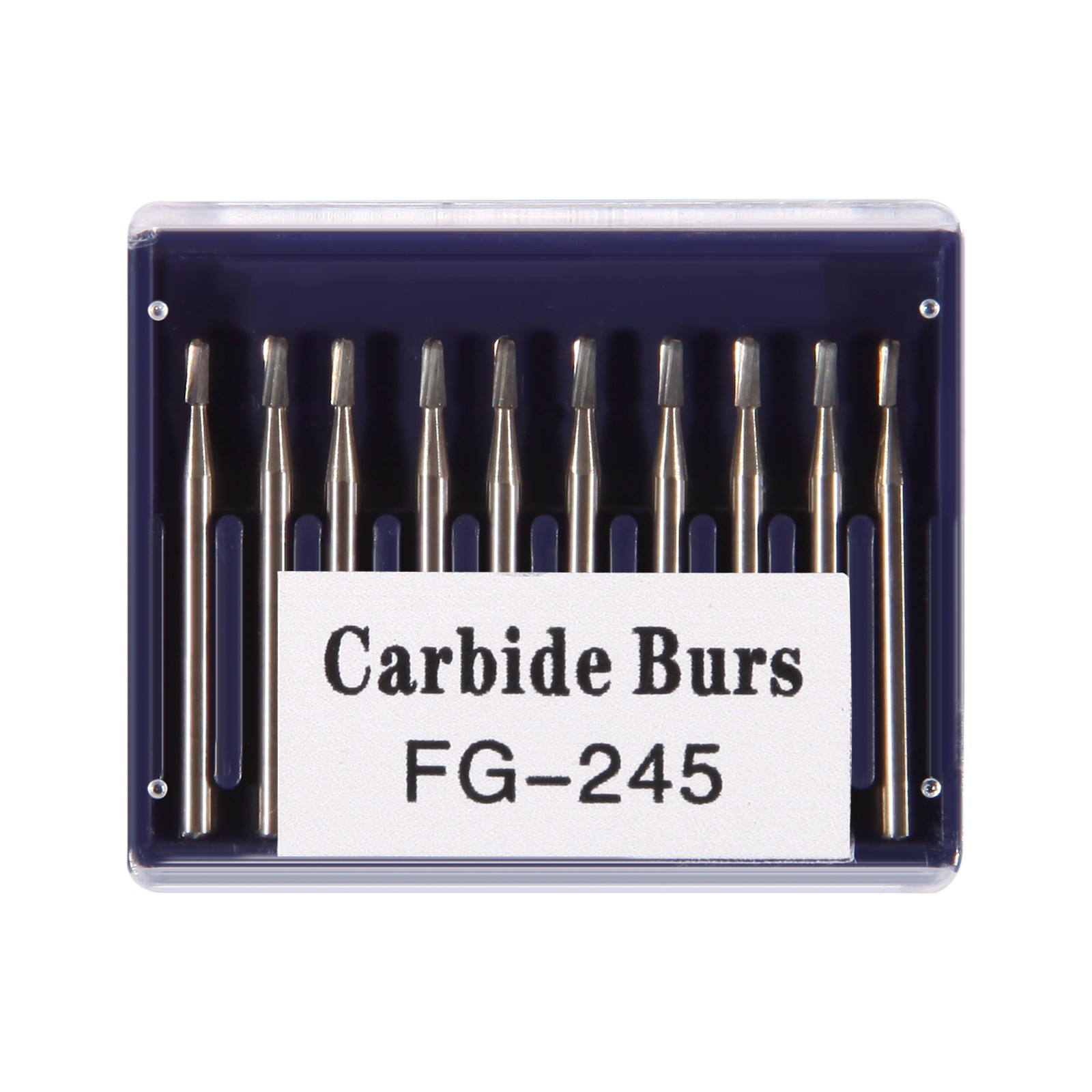 10-100pc Dental Carbide Burs FG245 19mm FG Pear Drill Bits for High Speed
