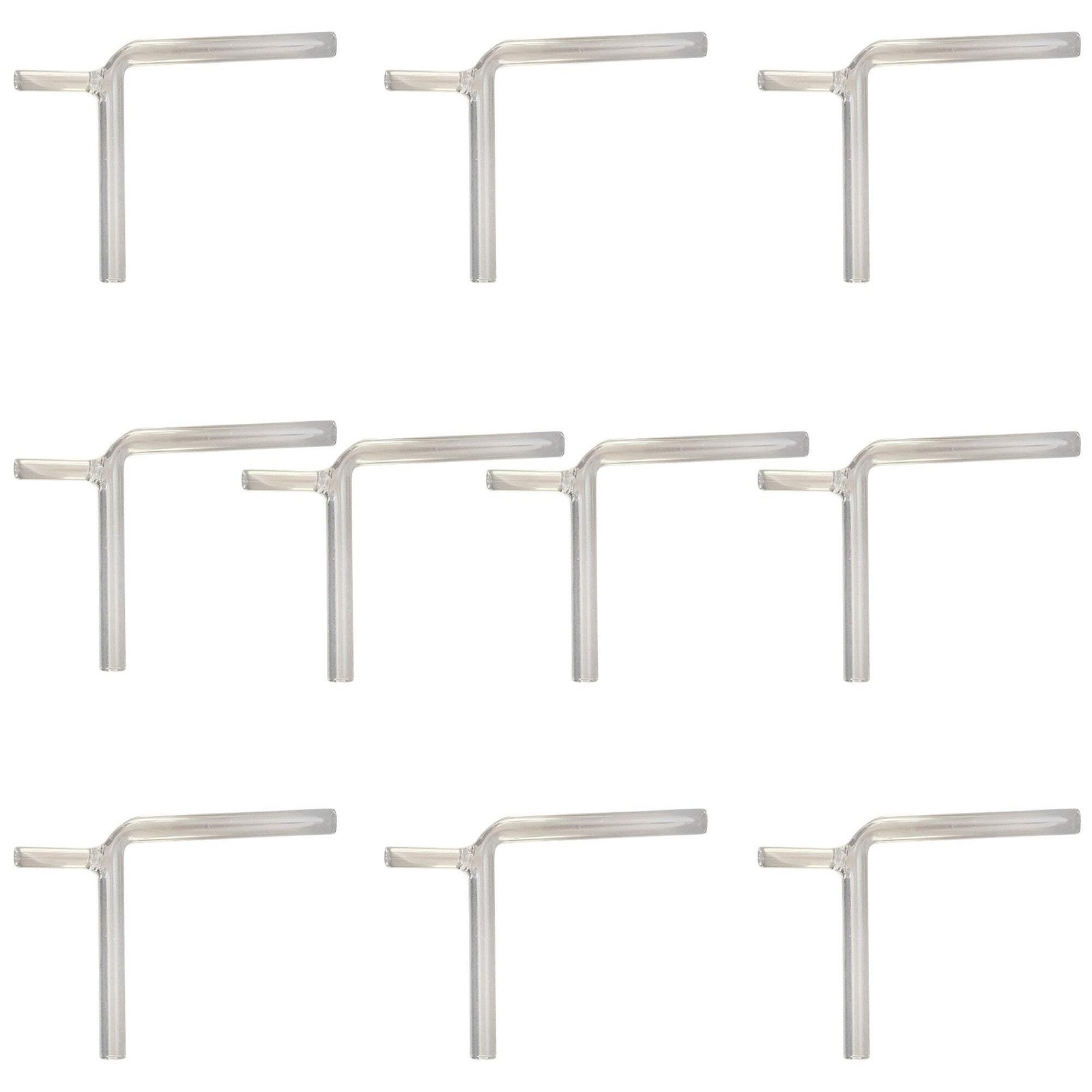 Connecting Tube, Glass, Right-Angle Bend, Outlet Arm, Pack of 10